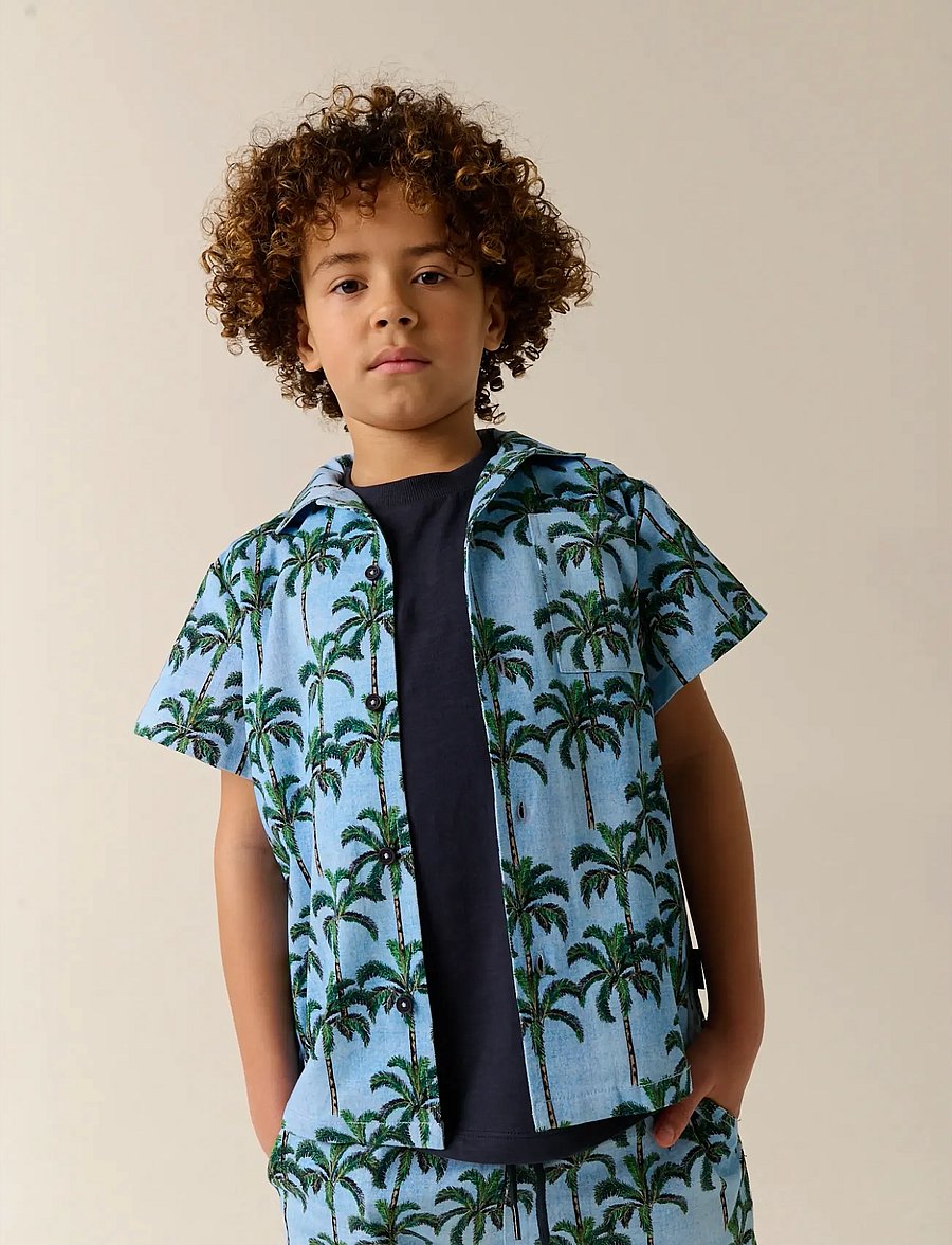 TUMBLE 'N DRY - TND Palm Island - short-sleeved polos - bonnie blu - 0