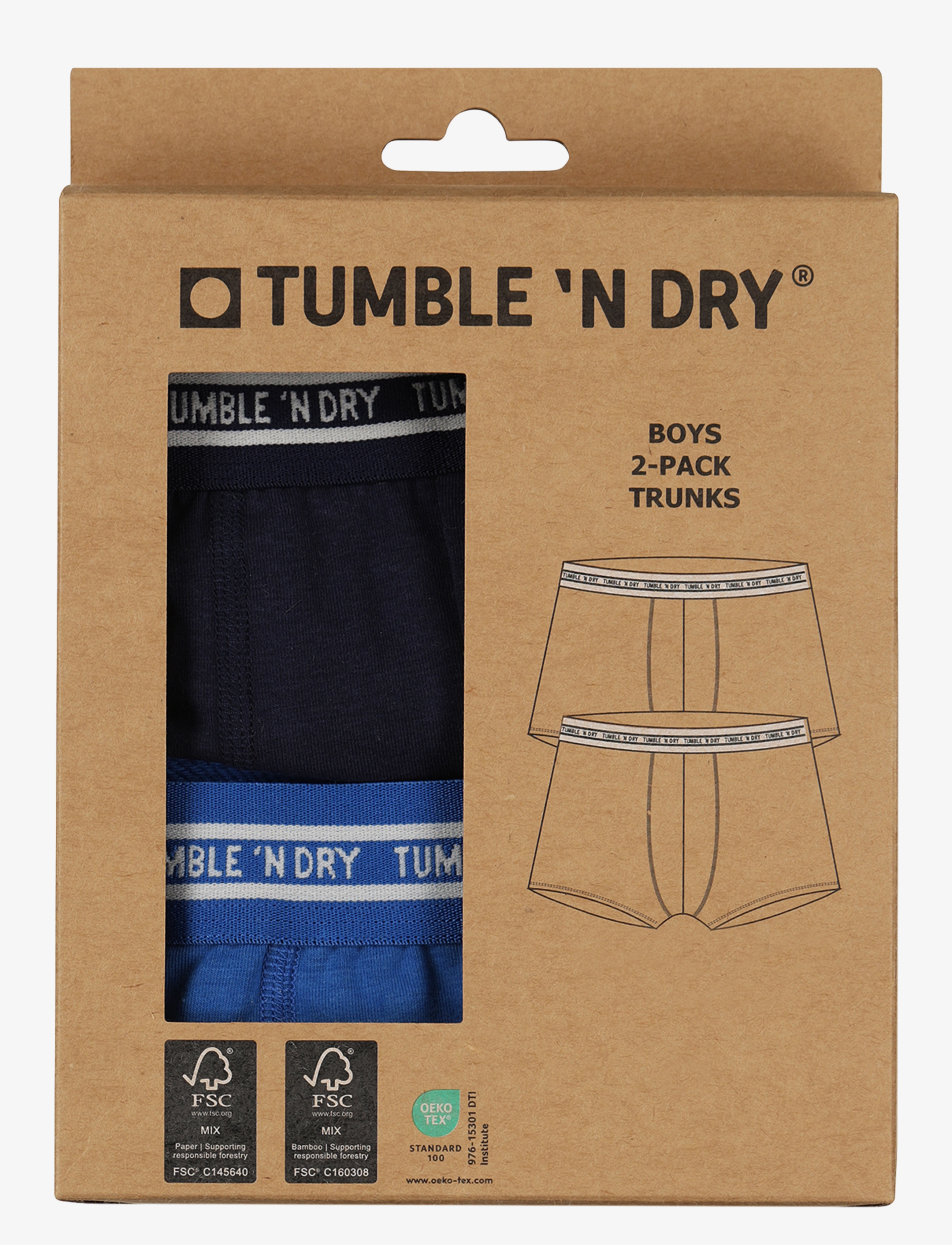 TUMBLE 'N DRY - Tumble Trunks 2 pack - unterteile - classic bl - 2