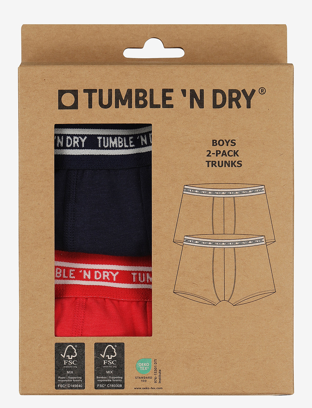 TUMBLE 'N DRY - Tumble Trunks 2 pack - pesu - flame scar - 2