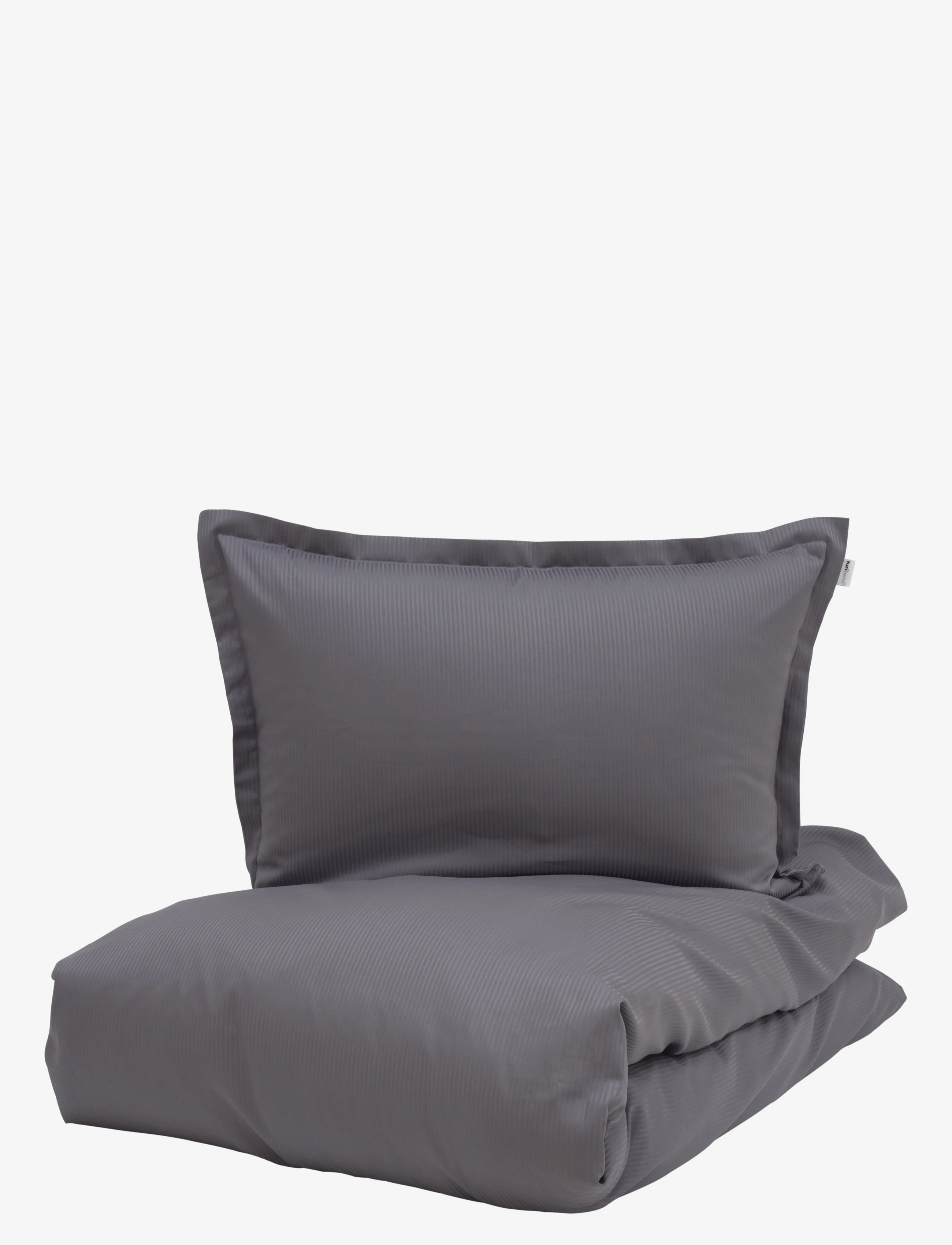Turiform Turistripa GOTS DARK GREY - Sengesæt - DARK GREY / grey