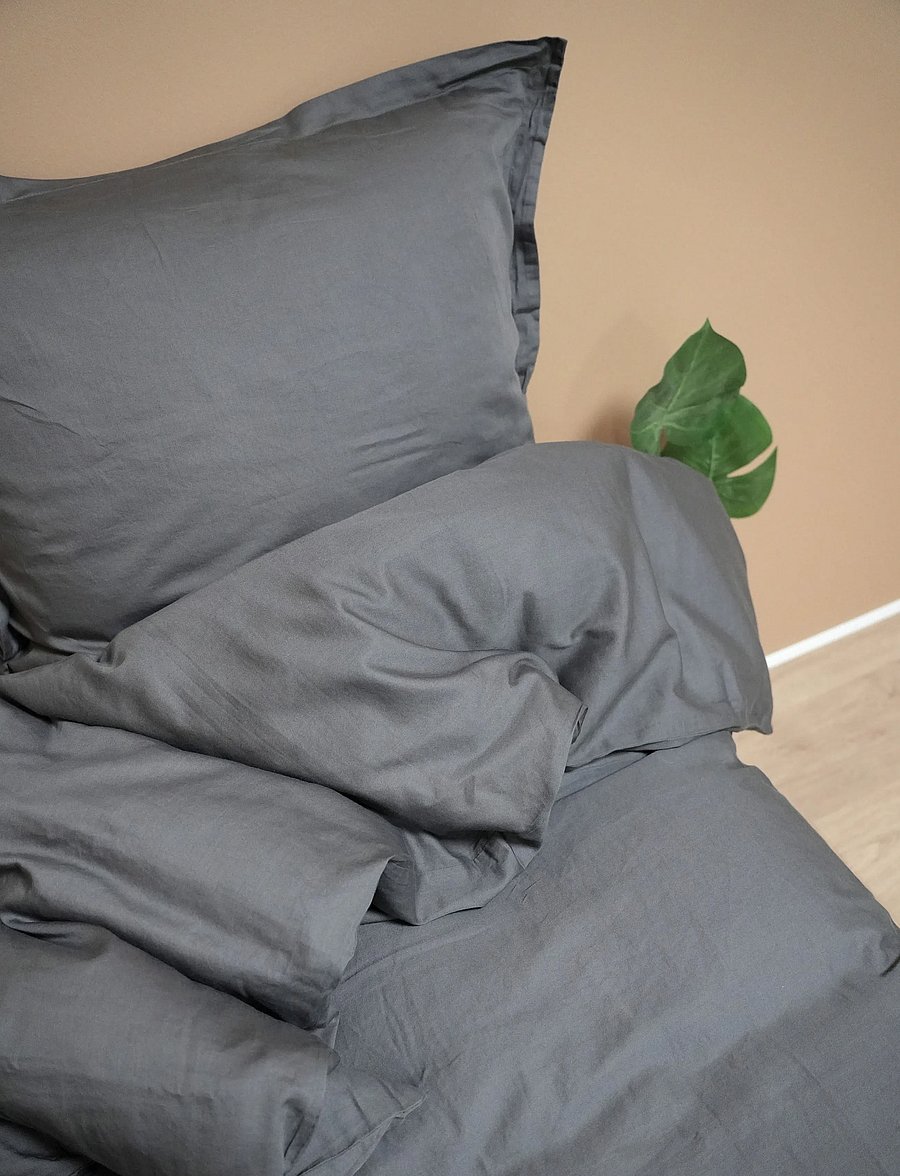 Turiform - Turiform Sateen - bettwäsche-set - dark grey - 0