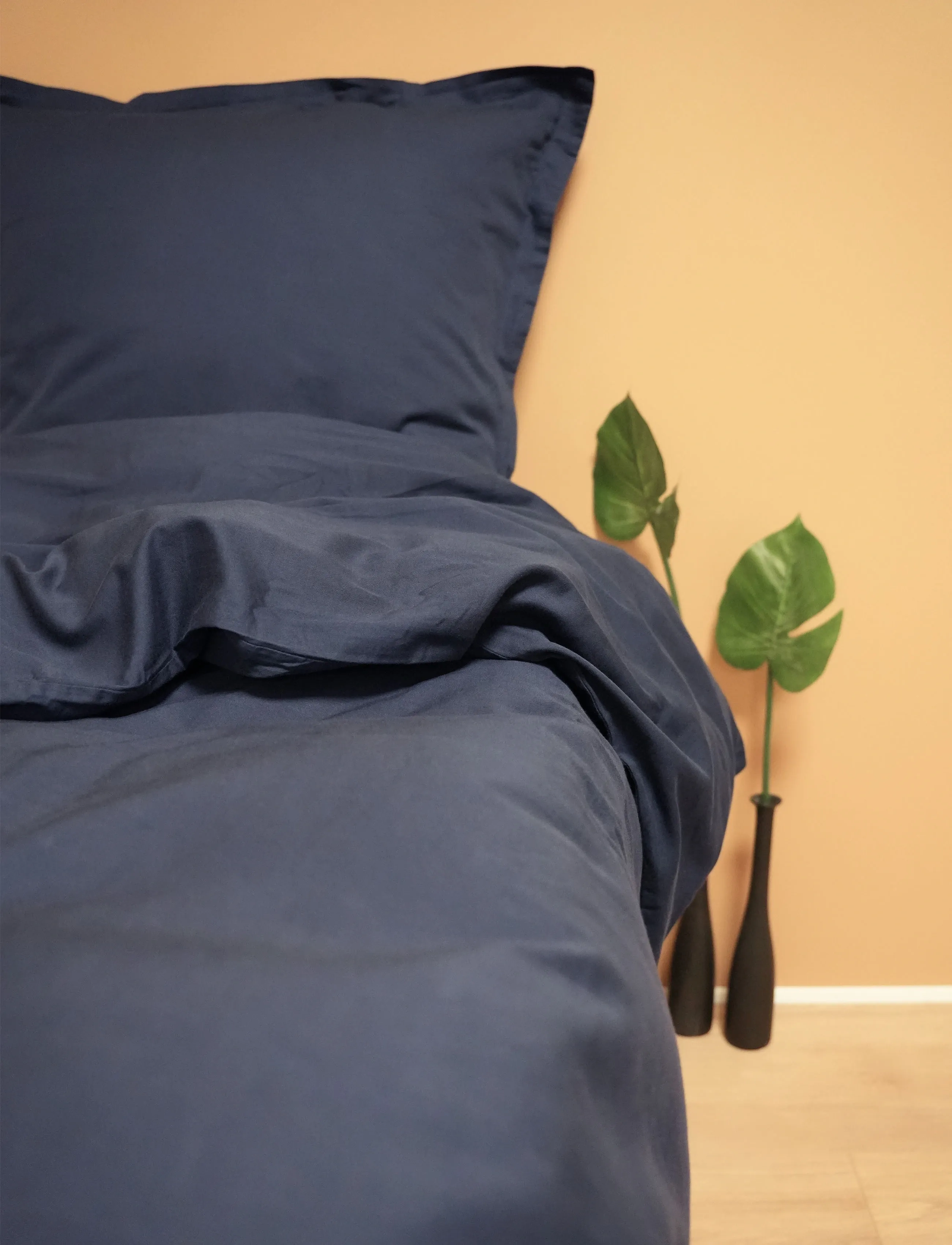Turiform Sateen, 140X200;60X63 cm, Bedtextiles, Marineblau - Bed Sets, Unisex