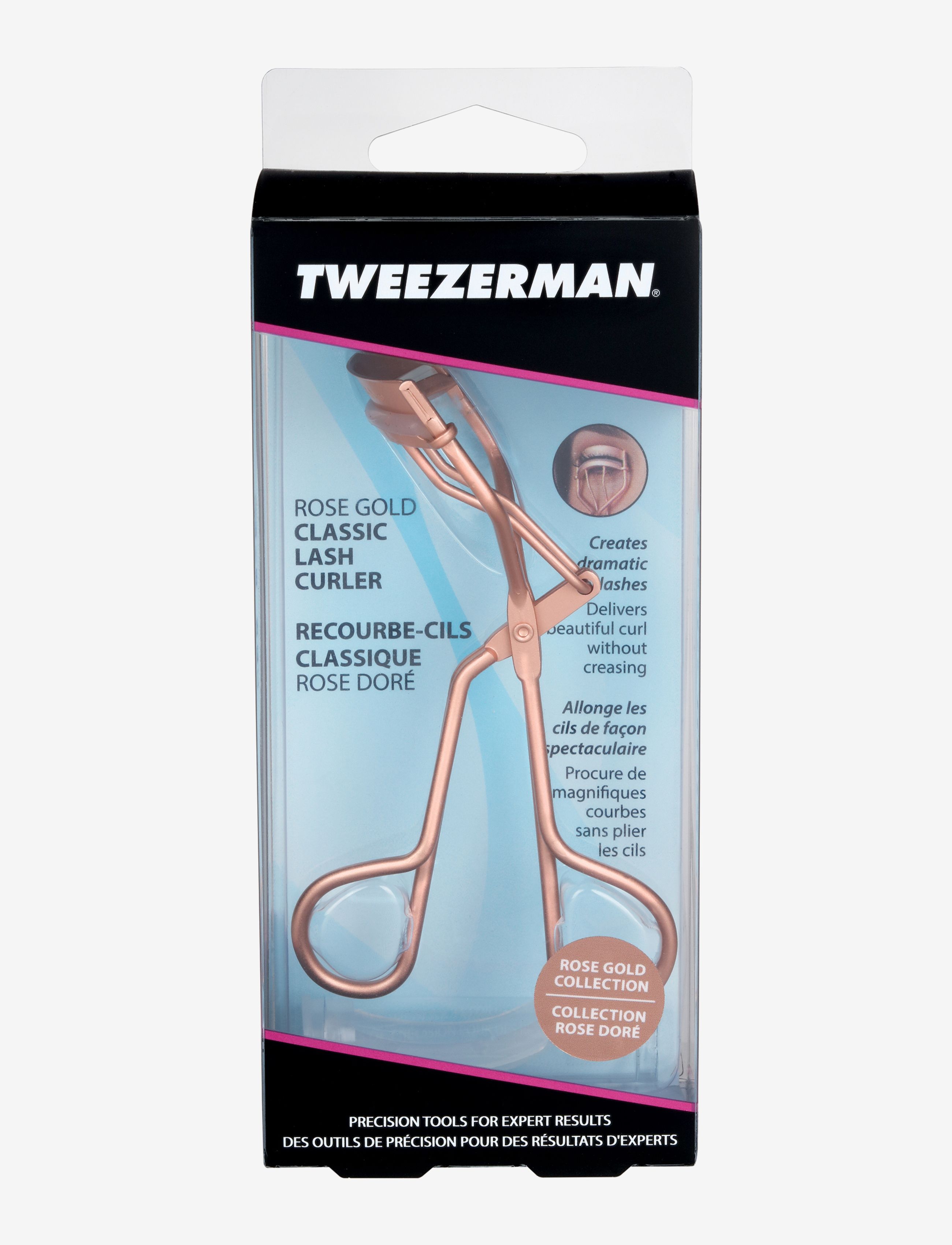 Tweezerman - Classic Lash Curler Rose Gold - smink - clear - 2