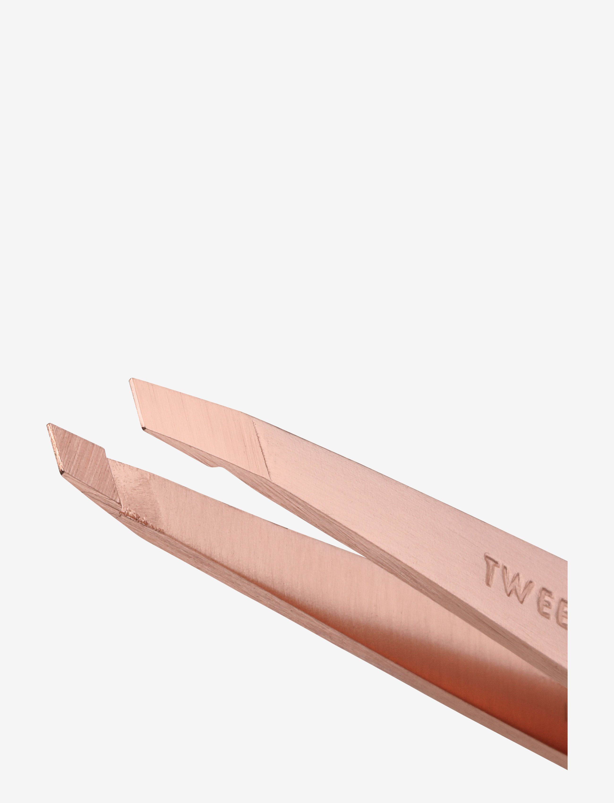 Tweezerman - Slant Tweezer Rose Gold - förðunarvörur - clear - 3