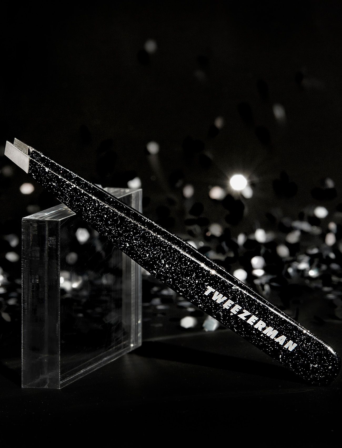 Tweezerman - Slant Tweezer Sparkling Black Anniversary - makeup - no colour - 5