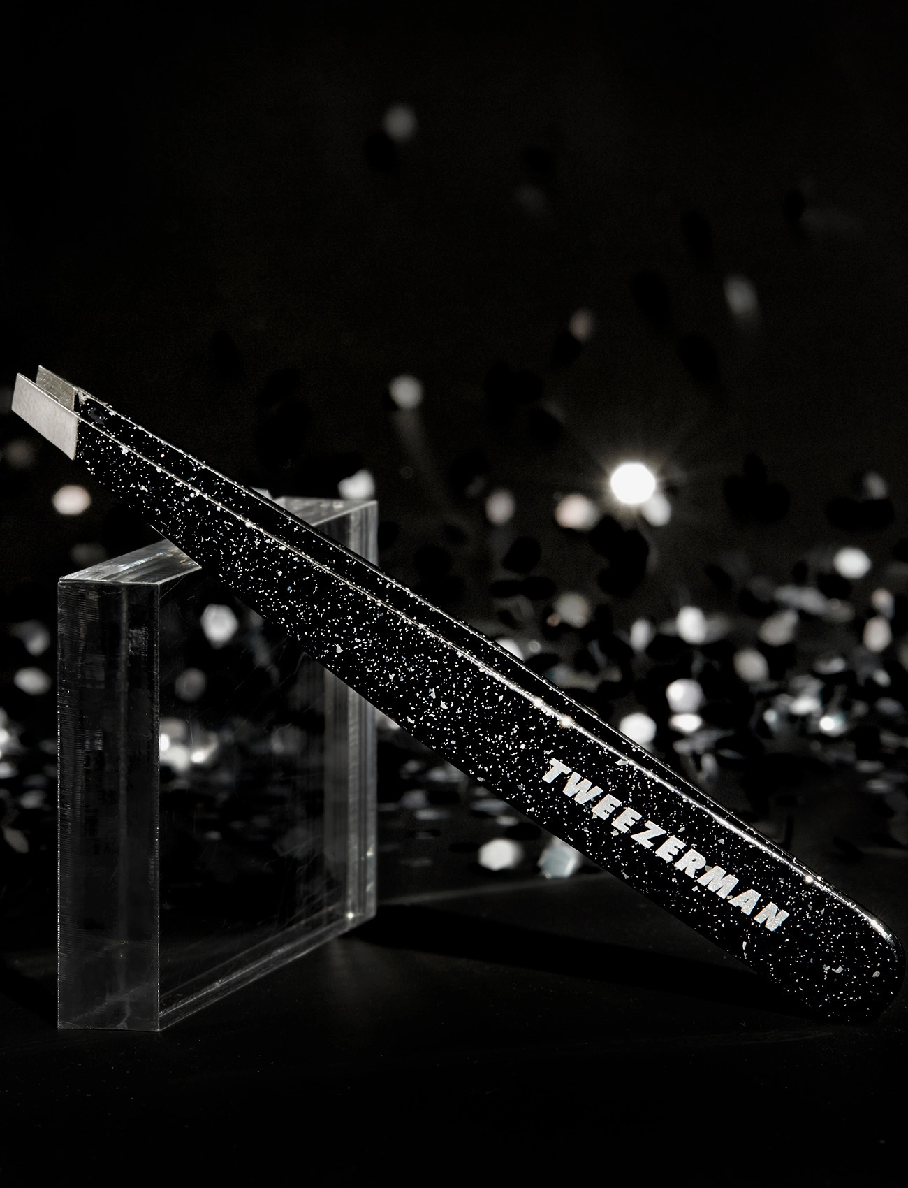 Tweezerman - Slant Tweezer Sparkling Black Anniversary - makeup - no colour - 5