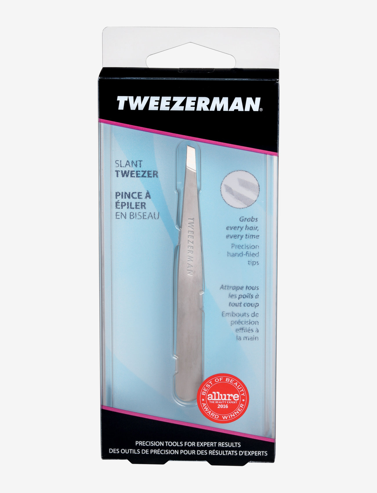 Tweezerman - Slant Tweezer Classic - smink - silver - 1
