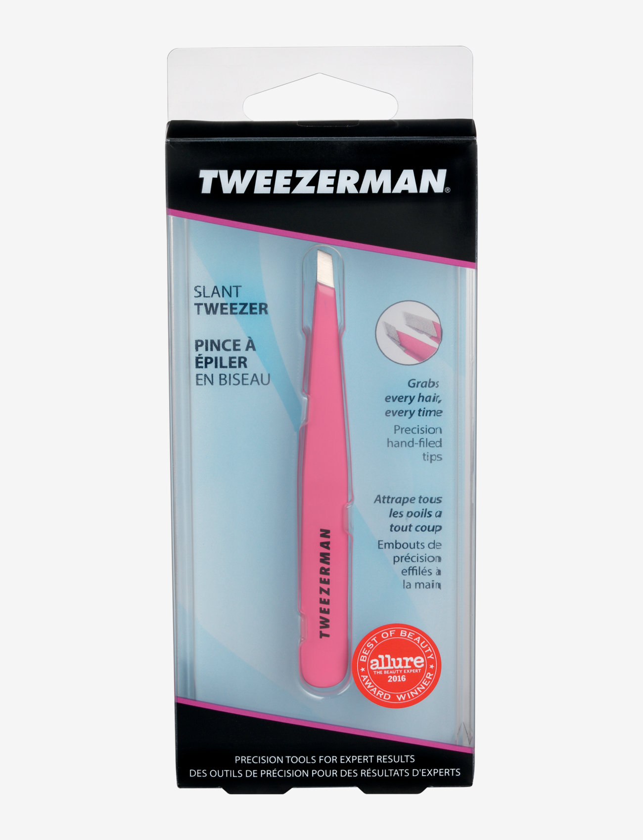 Tweezerman - Slant Tweezer Pretty In Pink - tweezers - no color - 1