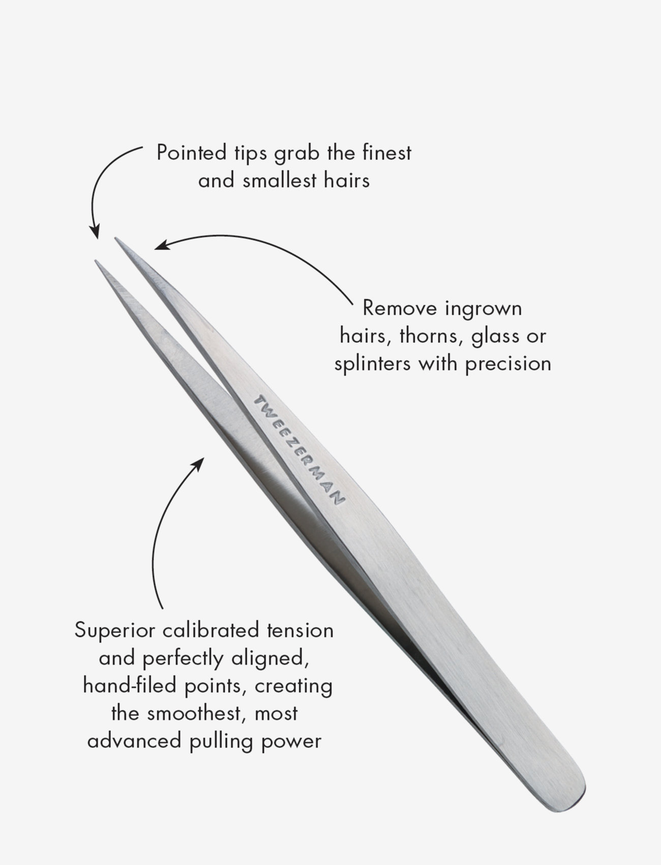 Tweezerman - Point Tweezer Classic - makeup - no color - 2