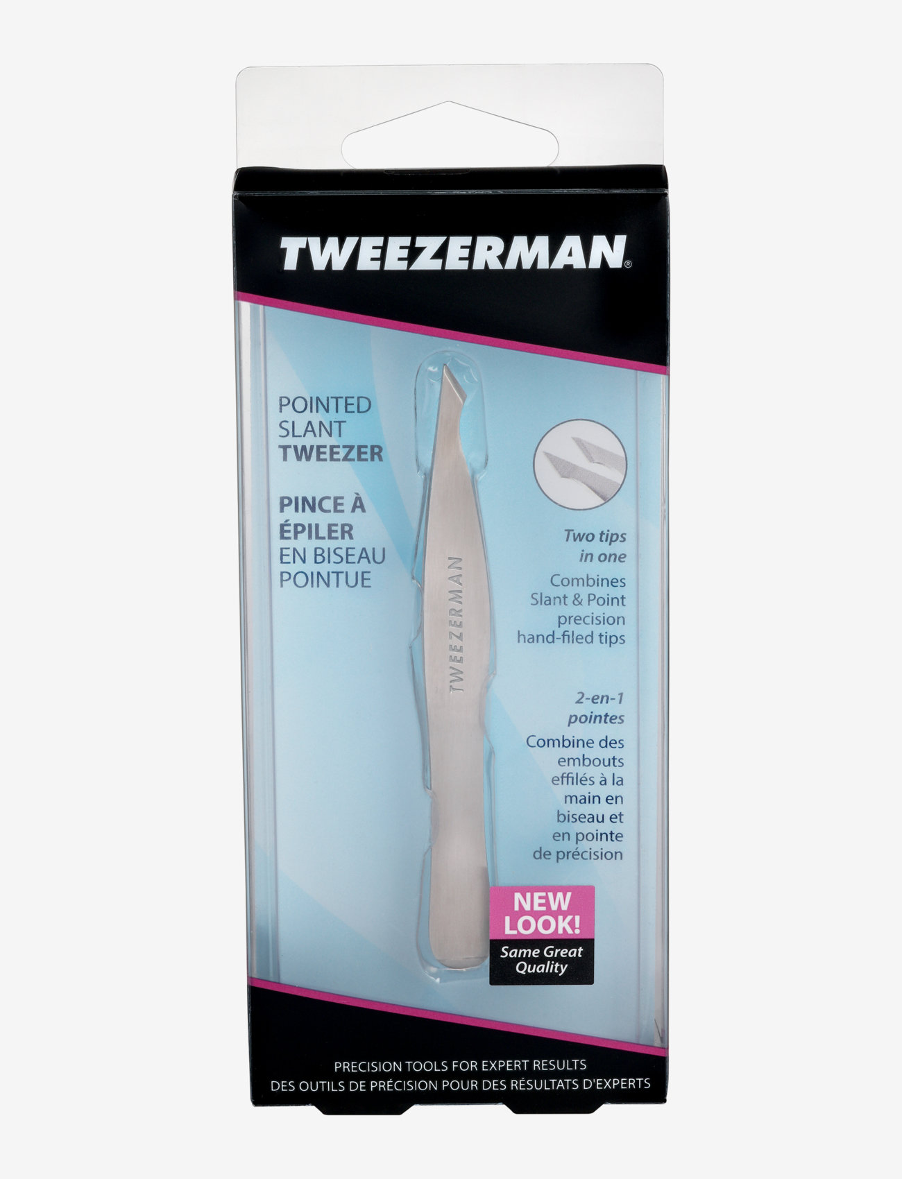 Tweezerman - Pointed Slant Tweezer - tweezers - no color - 1