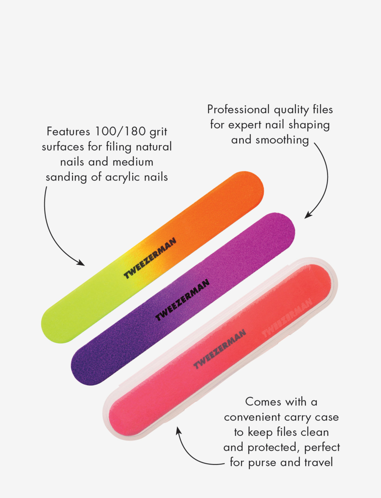 Tweezerman - Neon Filemates - julklappar under 300kr - no color - 2