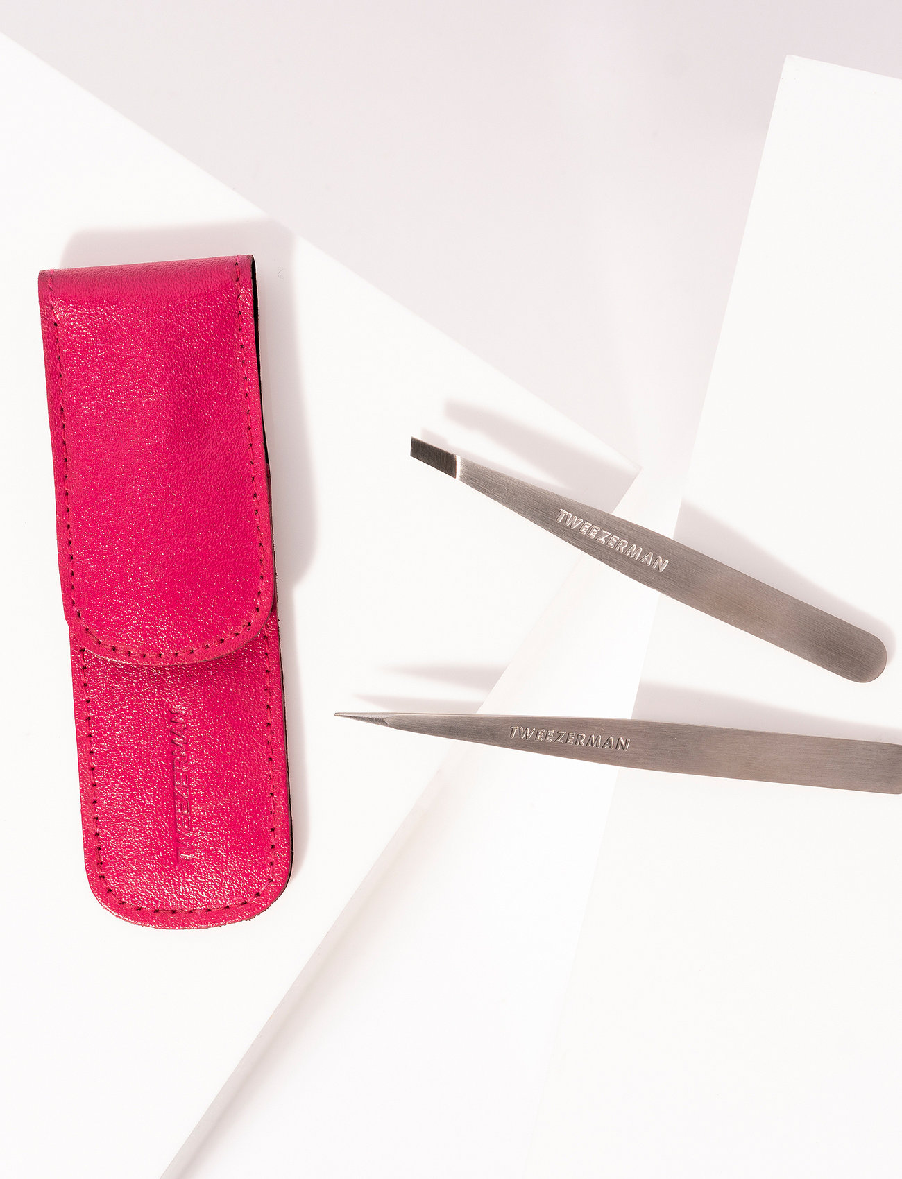 Tweezerman - Petite Tweeze Set With Pink Case - tweezers - no color - 0