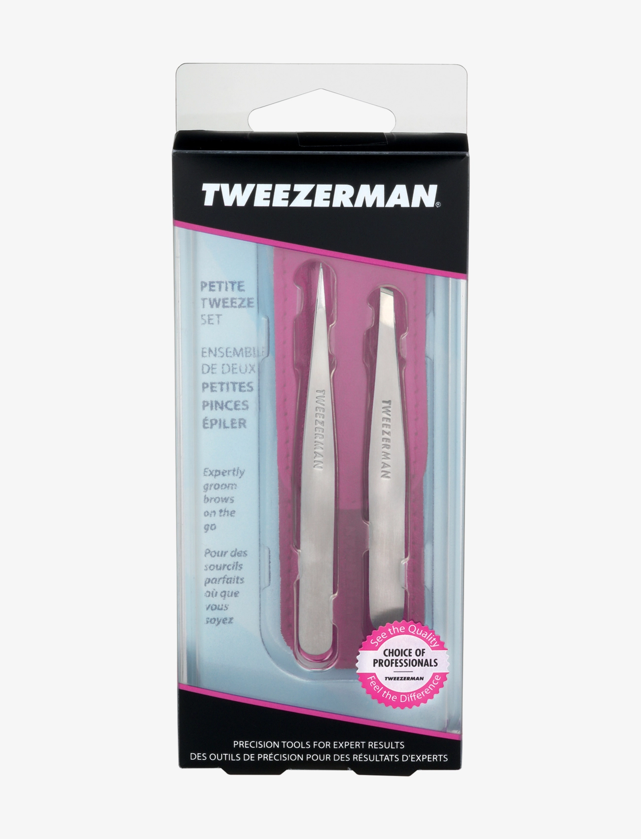 Tweezerman - Petite Tweeze Set With Pink Case - no color - 3