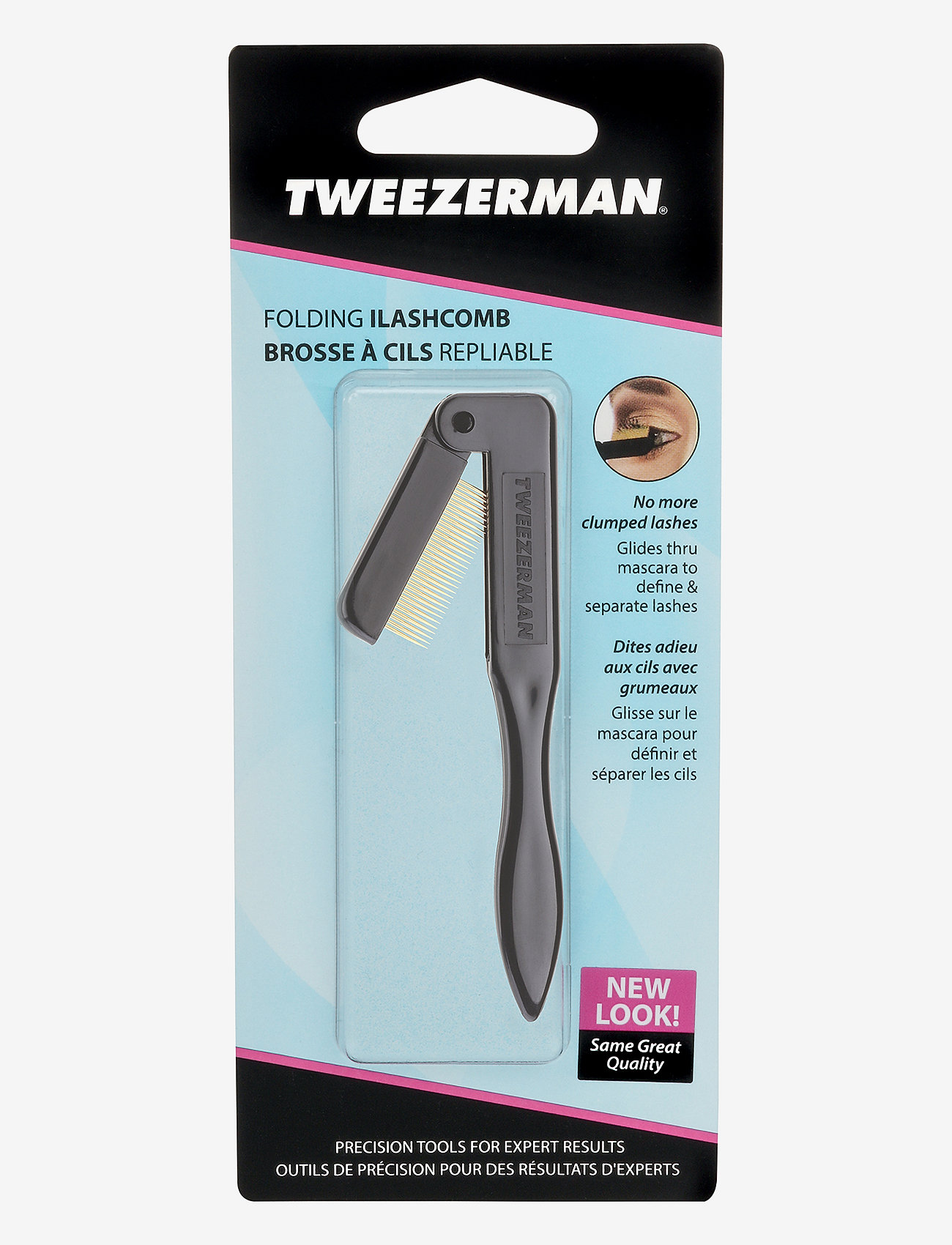 Tweezerman - Folding iLashcomb - laveste priser - clear - 3