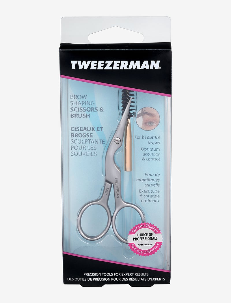 Tweezerman - Brow Shaping Scissors & Brush - förðunarvörur - no color - 1