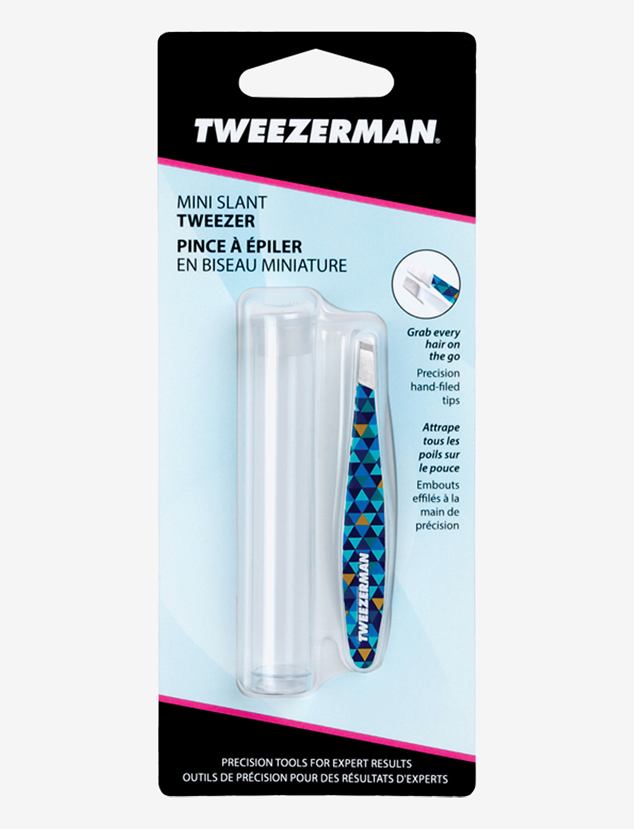 Tweezerman - Mini Slant Tweezer Blue Mosaic - julegaver under 300kr - blue mosaic - 2