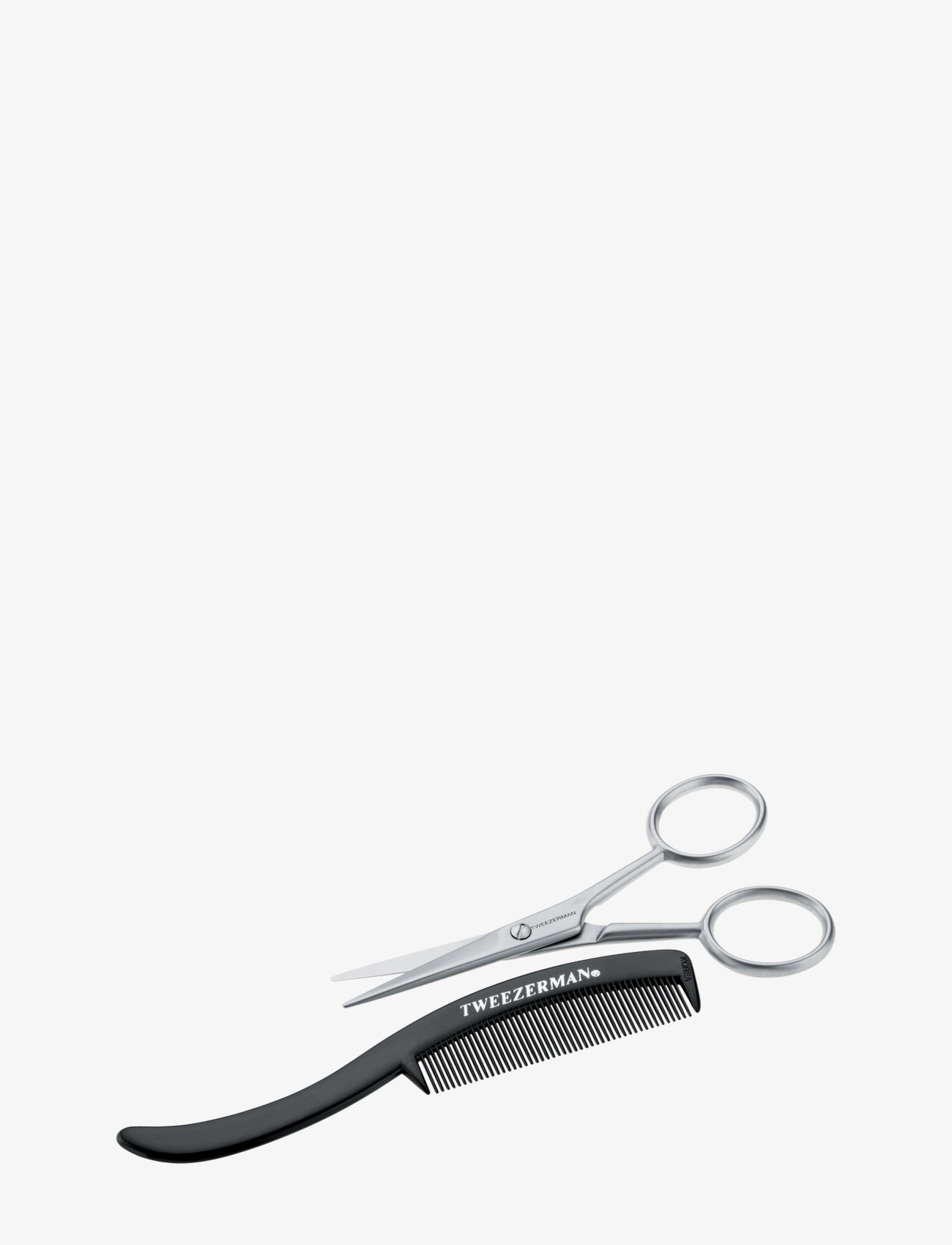 Tweezerman Moustache Scissors With Comb - Parta & Viikset - NO COLOR / undefined