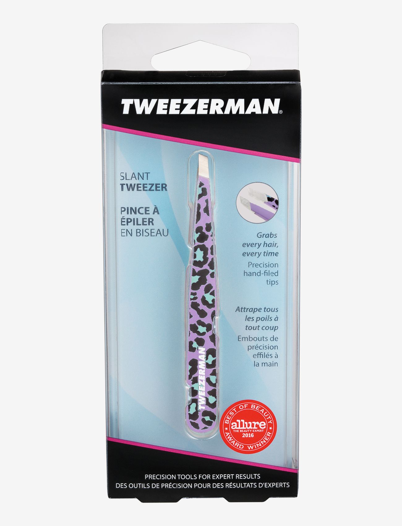 Tweezerman - Slant Tweezer Leopard Print - tweezers - no color - 1
