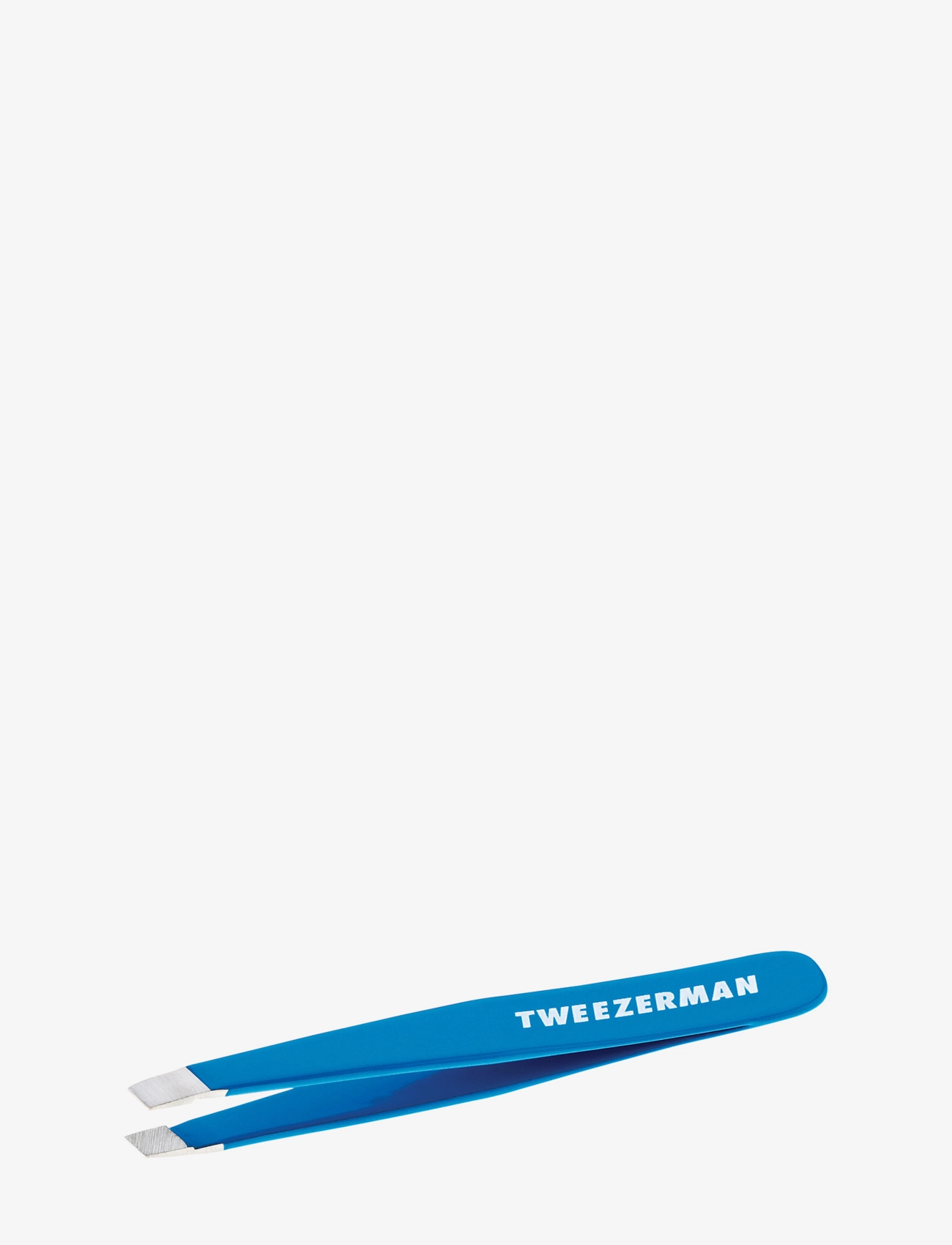 Tweezerman Mini Slant Tweezer Green Tea - Makeupværktøj - BLUE / blue