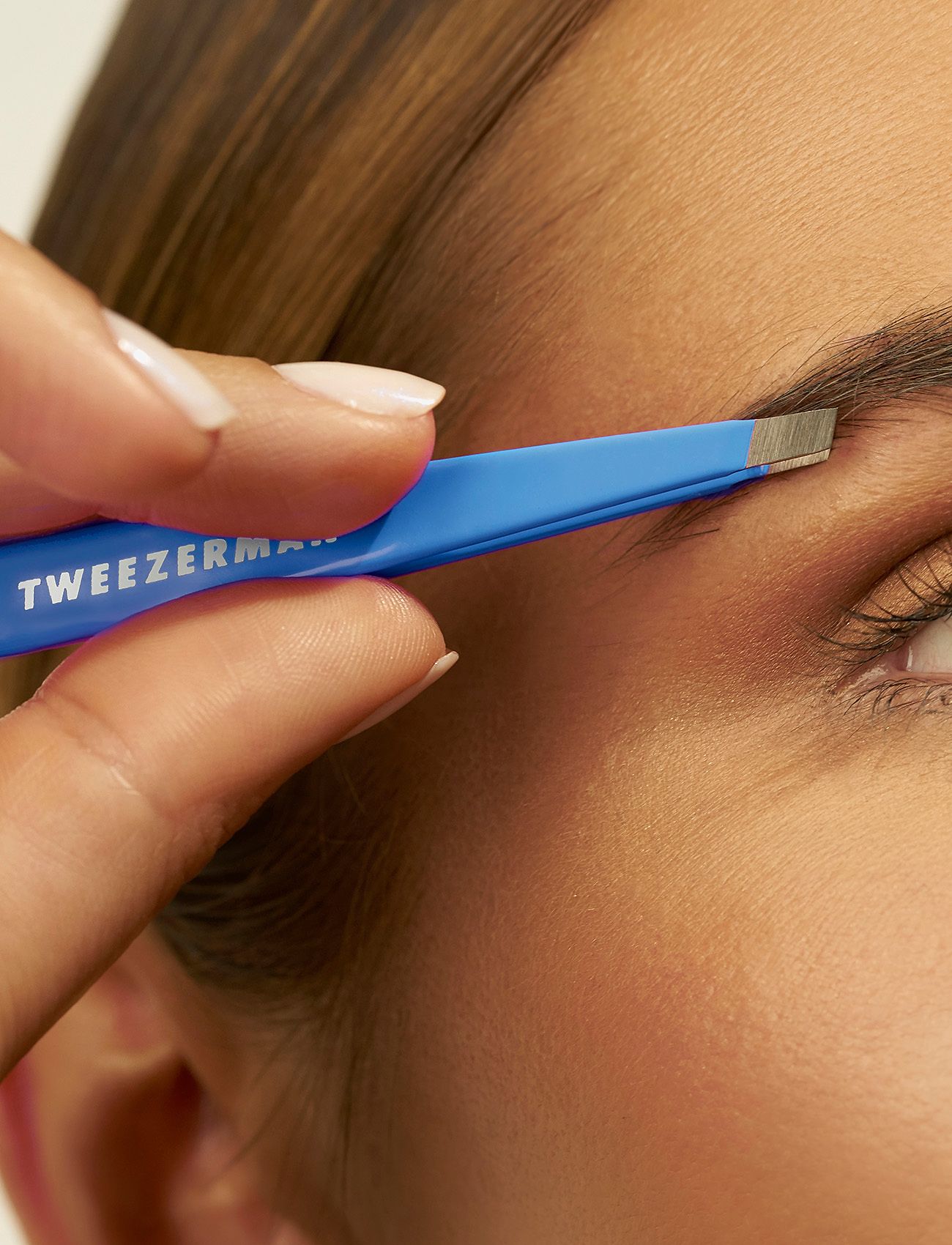 Tweezerman - Mini Slant Tweezer Green Tea - festtøj til outletpriser - blue - 3