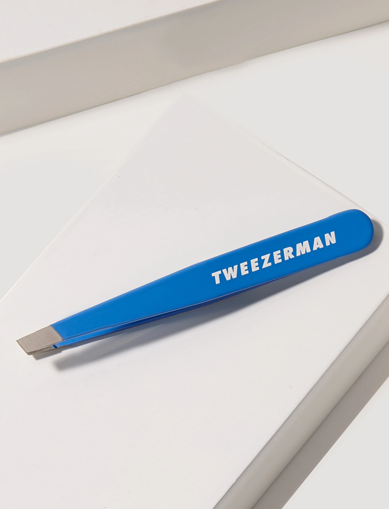 Tweezerman - Mini Slant Tweezer Green Tea - smink - blue - 4