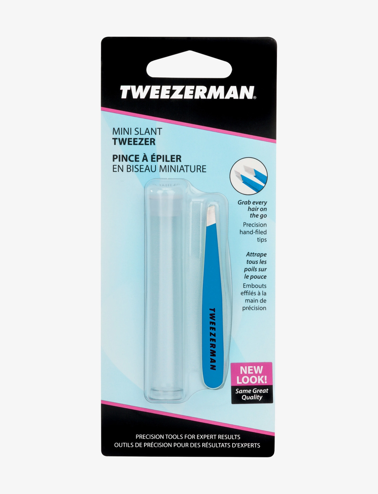 Tweezerman - Mini Slant Tweezer Green Tea - smink - blue - 5