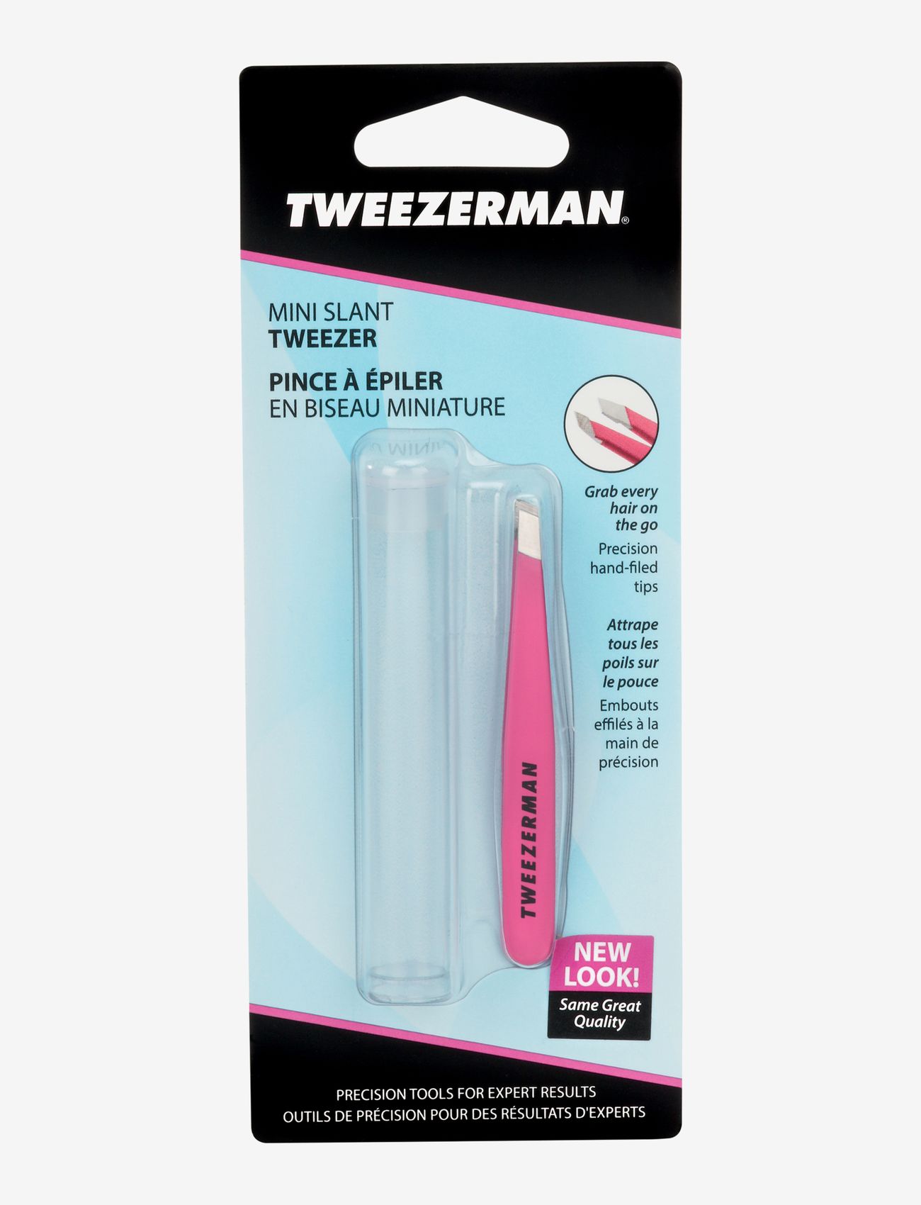 Tweezerman - Mini Slant Tweezer Flamingo - smink - flamingo pink - 1