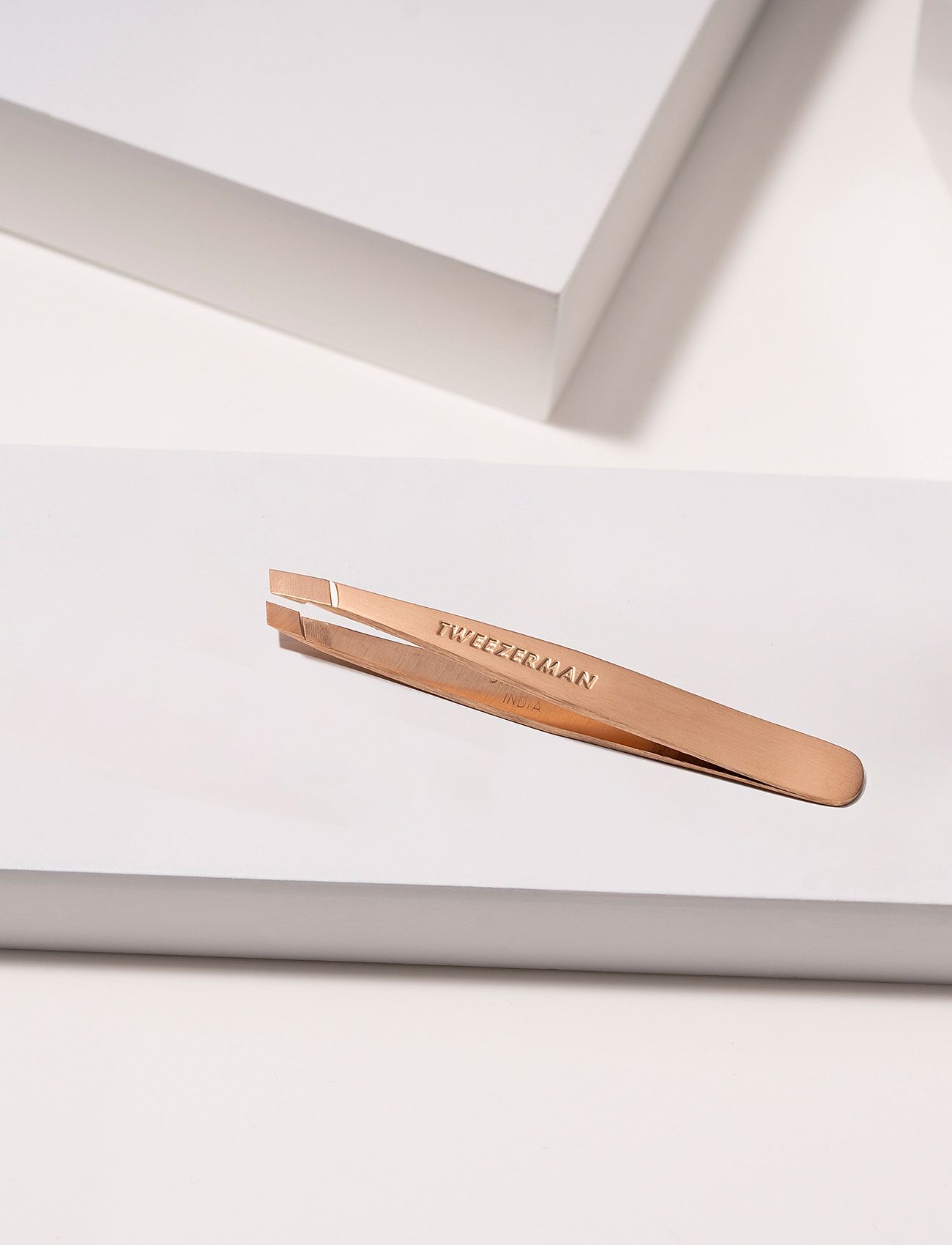 Tweezerman - Mini Slant Tweezer Rose Gold - festtøj til outletpriser - rose gold - 3