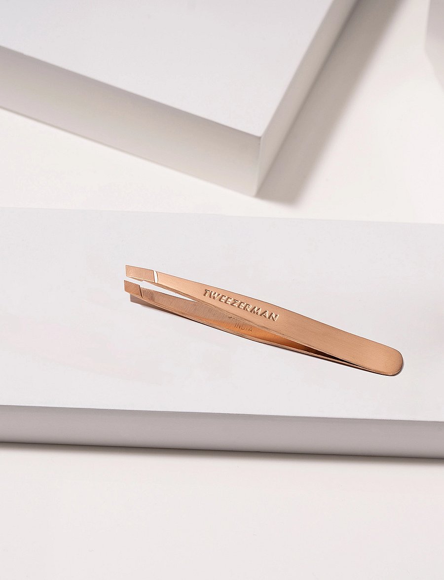 Tweezerman - Mini Slant Tweezer Rose Gold - makeup - rose gold - 3