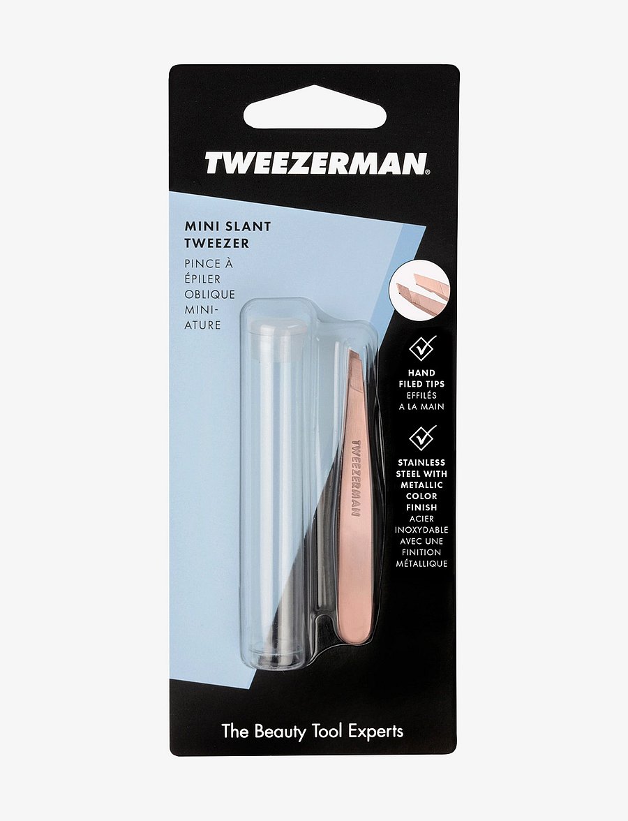 Tweezerman - Mini Slant Tweezer Rose Gold - makeup - rose gold - 4