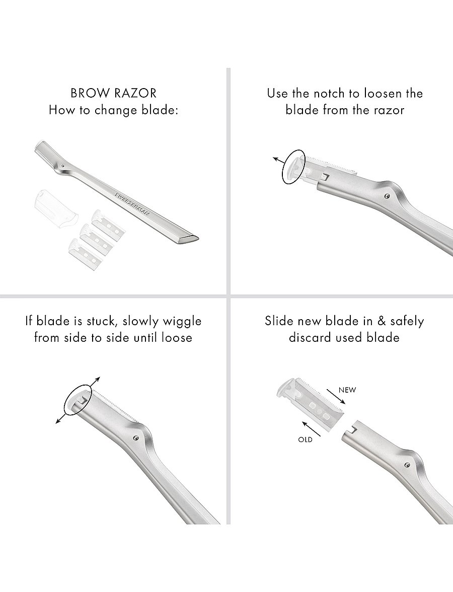 Tweezerman - Brow Razor Replacement Blades - raseerimine - clear - 0