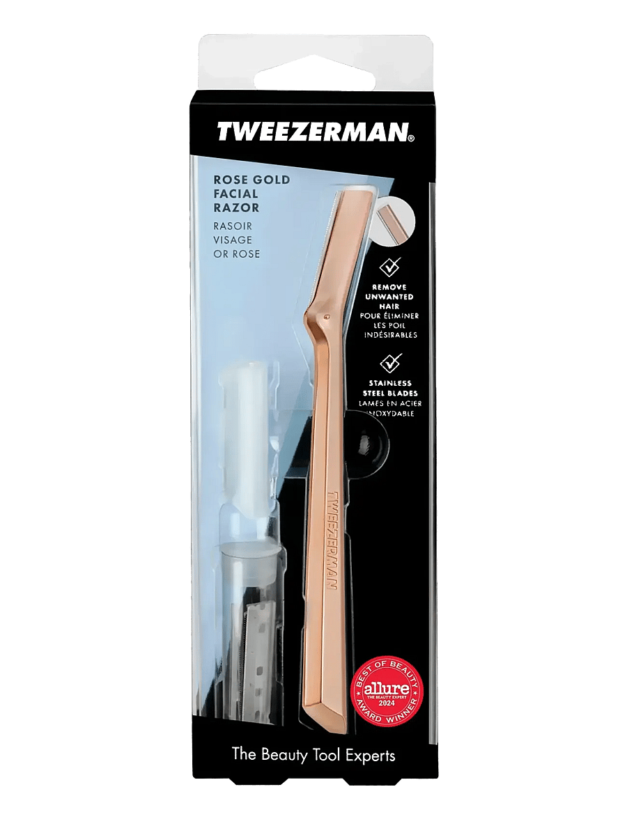 Tweezerman - Facial Razor - rose gold - 1