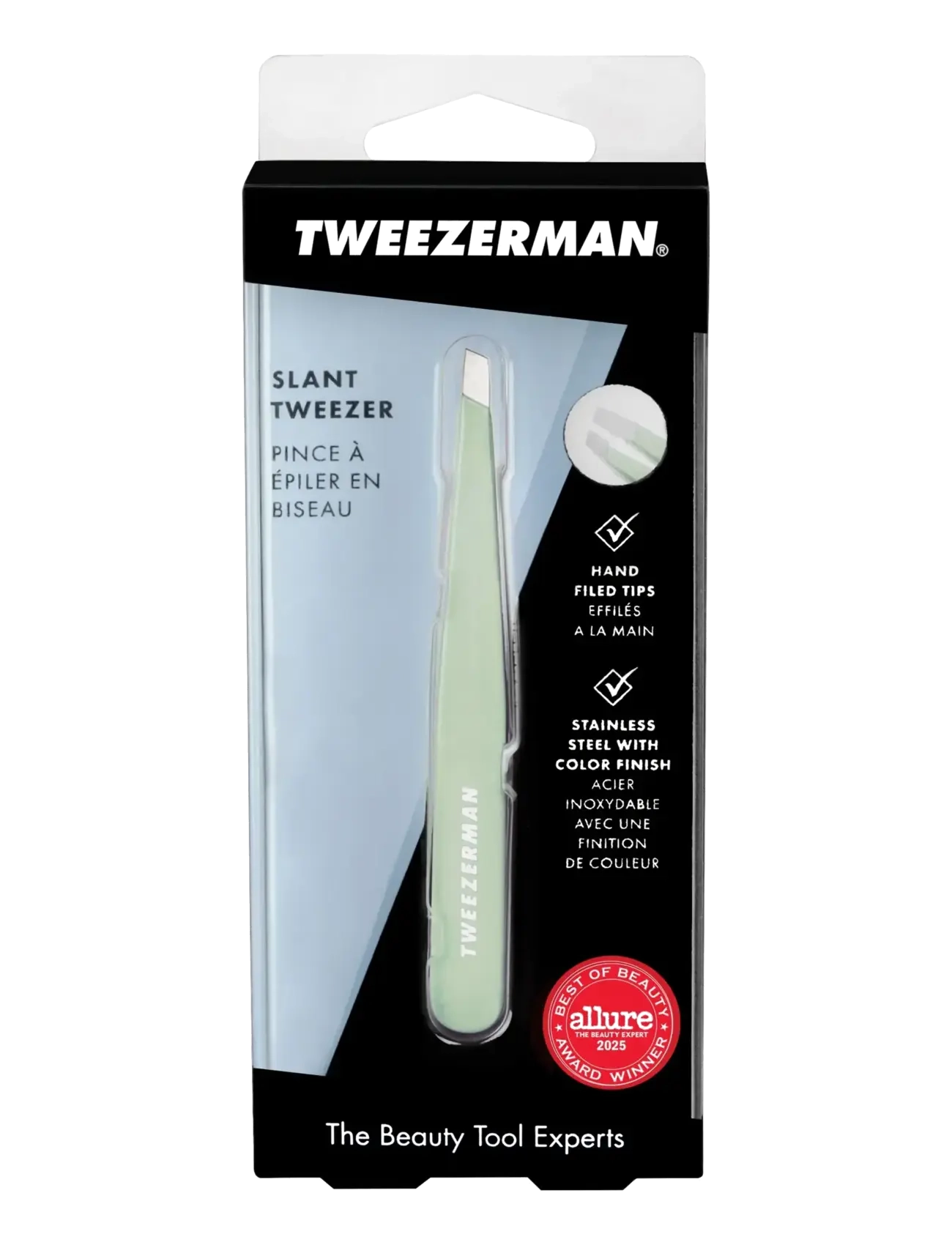 Tweezerman - Retail Pistachio Full Slant Tweezer - makeup - clear - 2