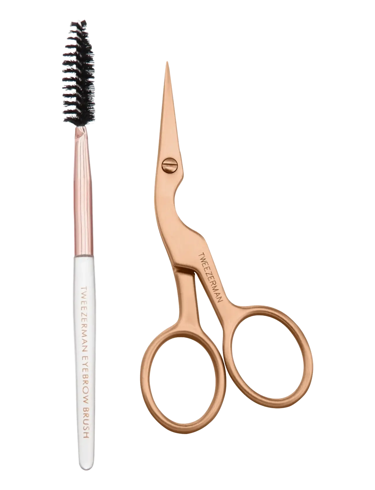 Retail Rose Gold Brow Shaping Scissors & Brush
