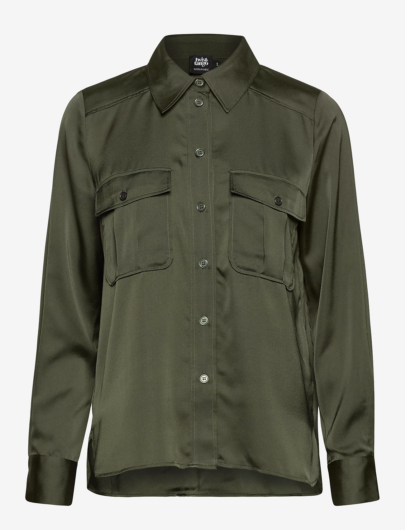 Twist & Tango - Penelope Pocket Shirt - deep khaki - 0