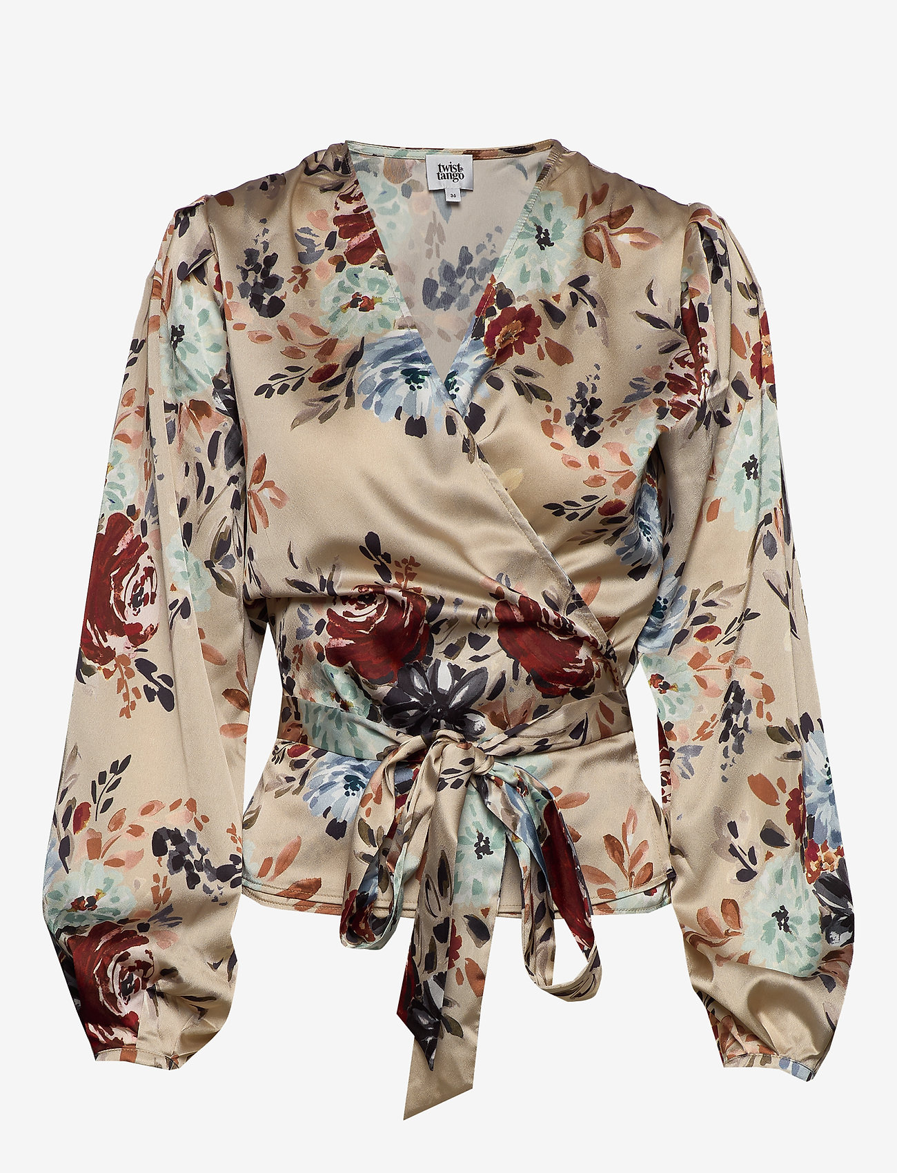 Twist & Tango - Valentina Blouse - khaki flower - 0
