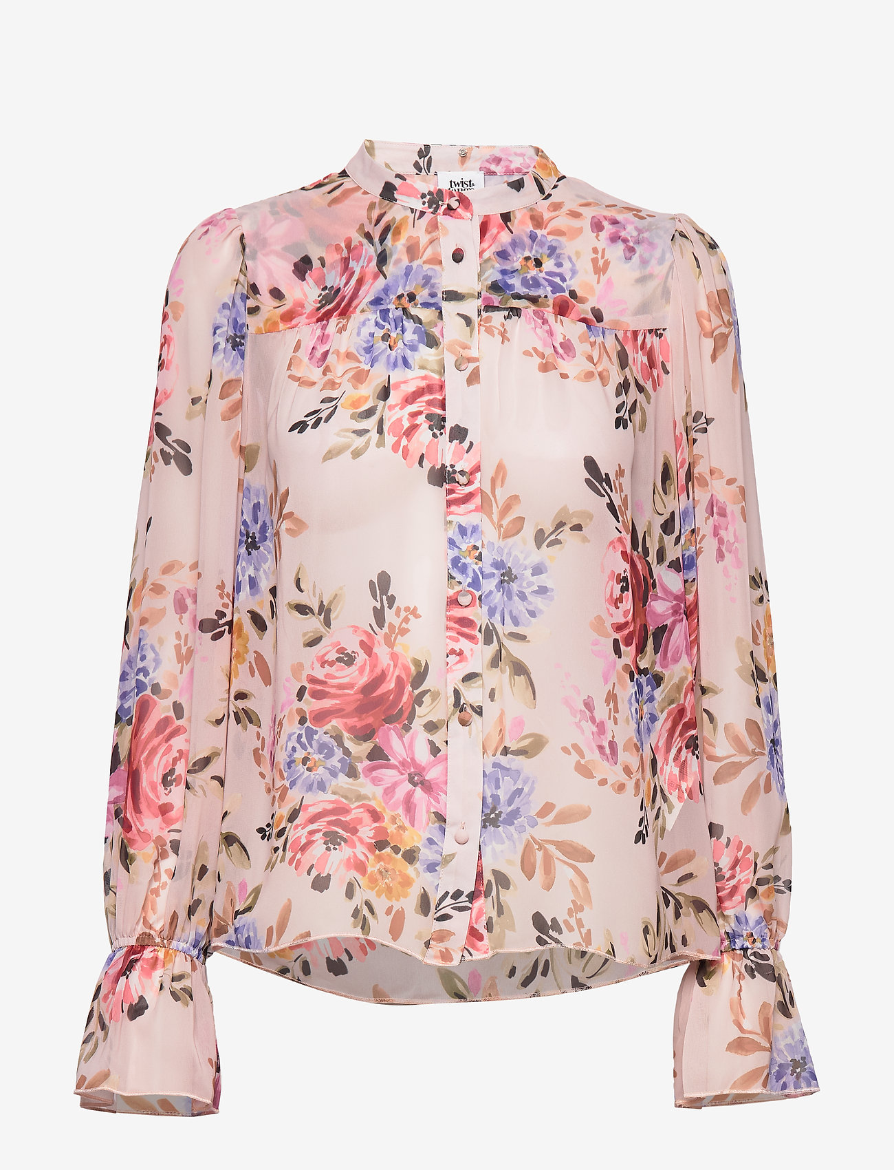 Twist & Tango - Liv Blouse - pink flower - 1