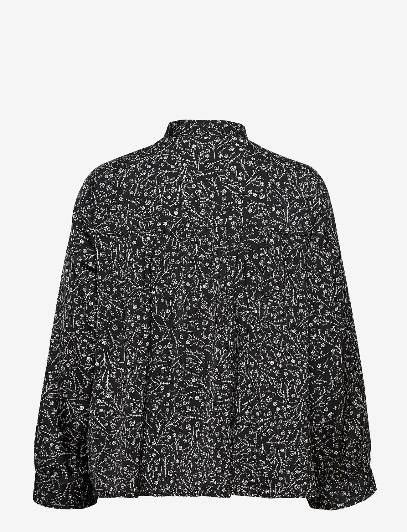Twist & Tango - Mila Blouse - langærmede bluser - black mini flower - 1