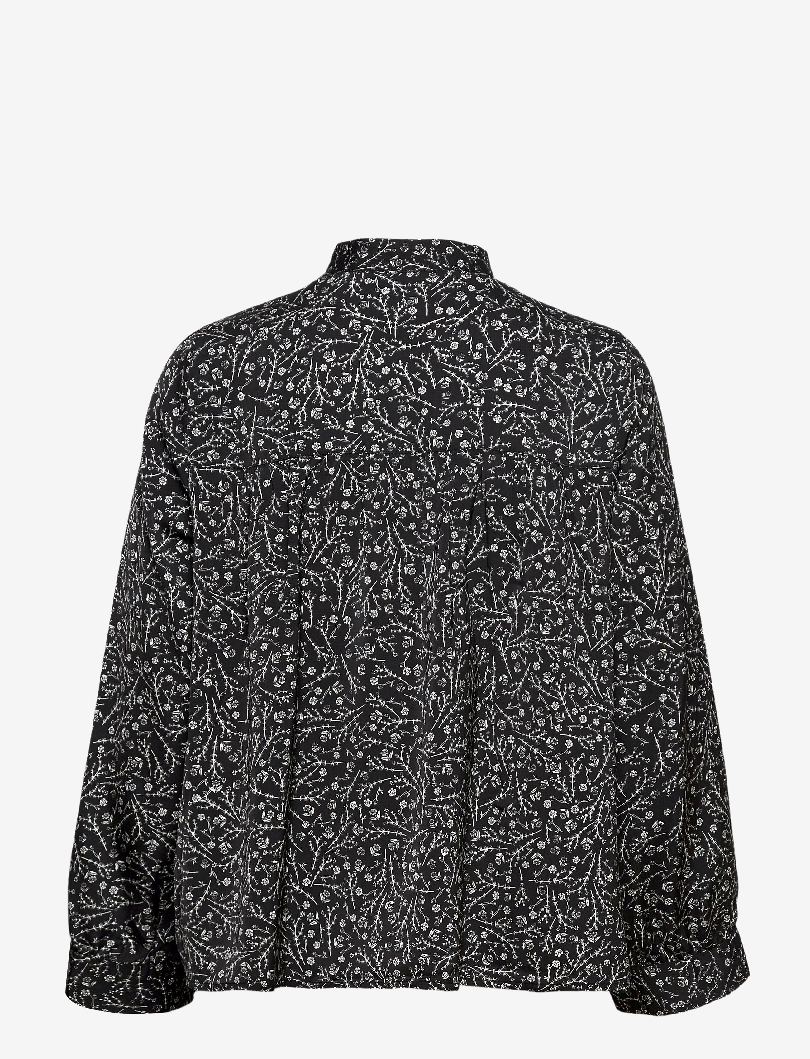 Twist & Tango - Mila Blouse - langärmlige blusen - black mini flower - 1
