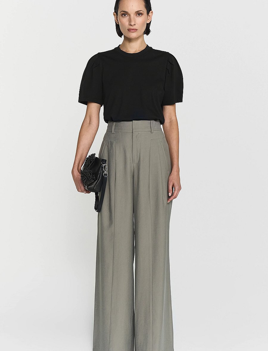 Twist & Tango - Isa Puff Sleeve Tee - t-shirts - black - 0