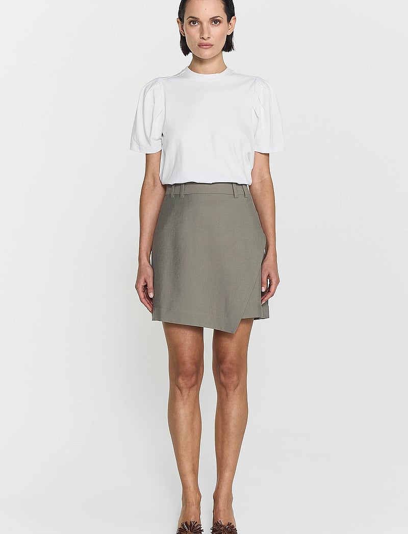 Twist & Tango - Isa Puff Sleeve Tee - t-särgid - white - 0