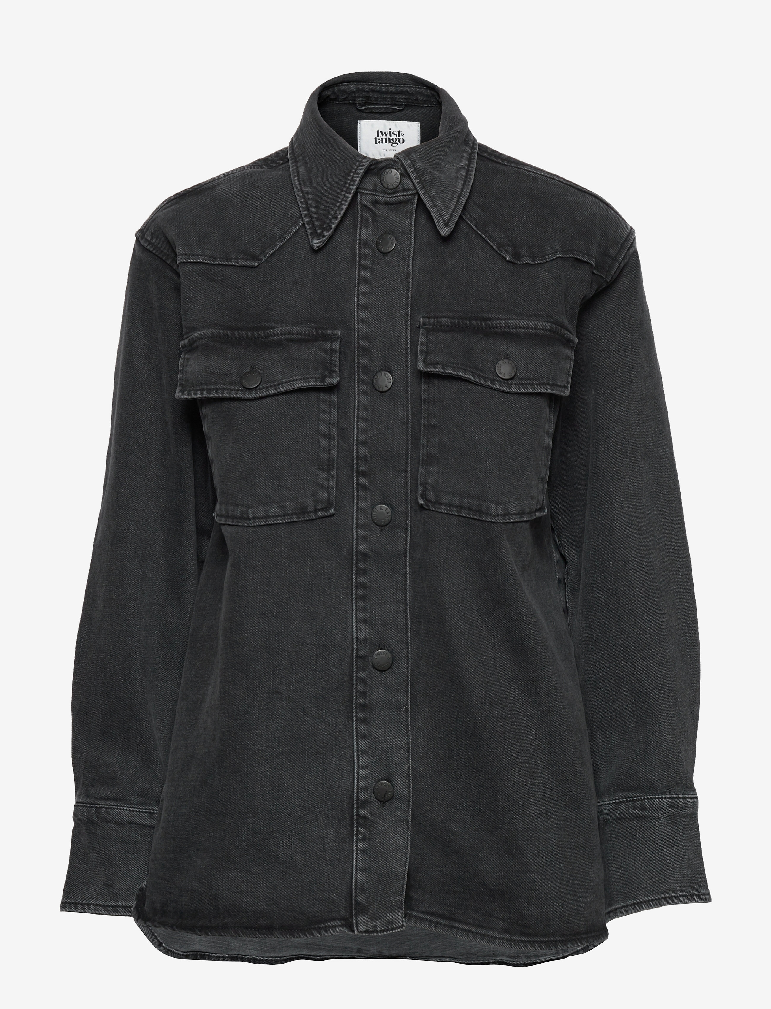 Twist & Tango - Esti Denim Overshirt - blackish grey - 0