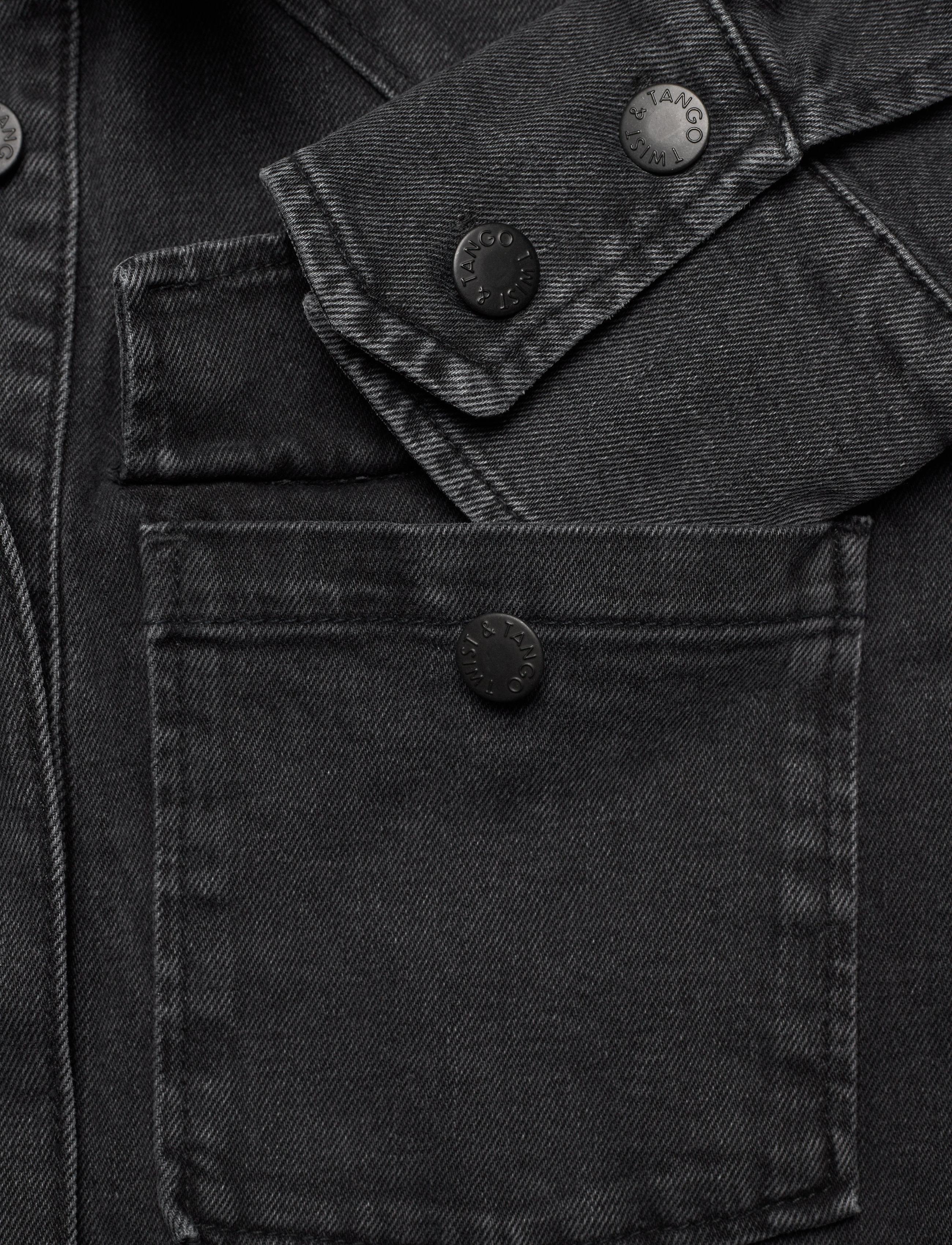 Twist & Tango - Esti Denim Overshirt - blackish grey - 3