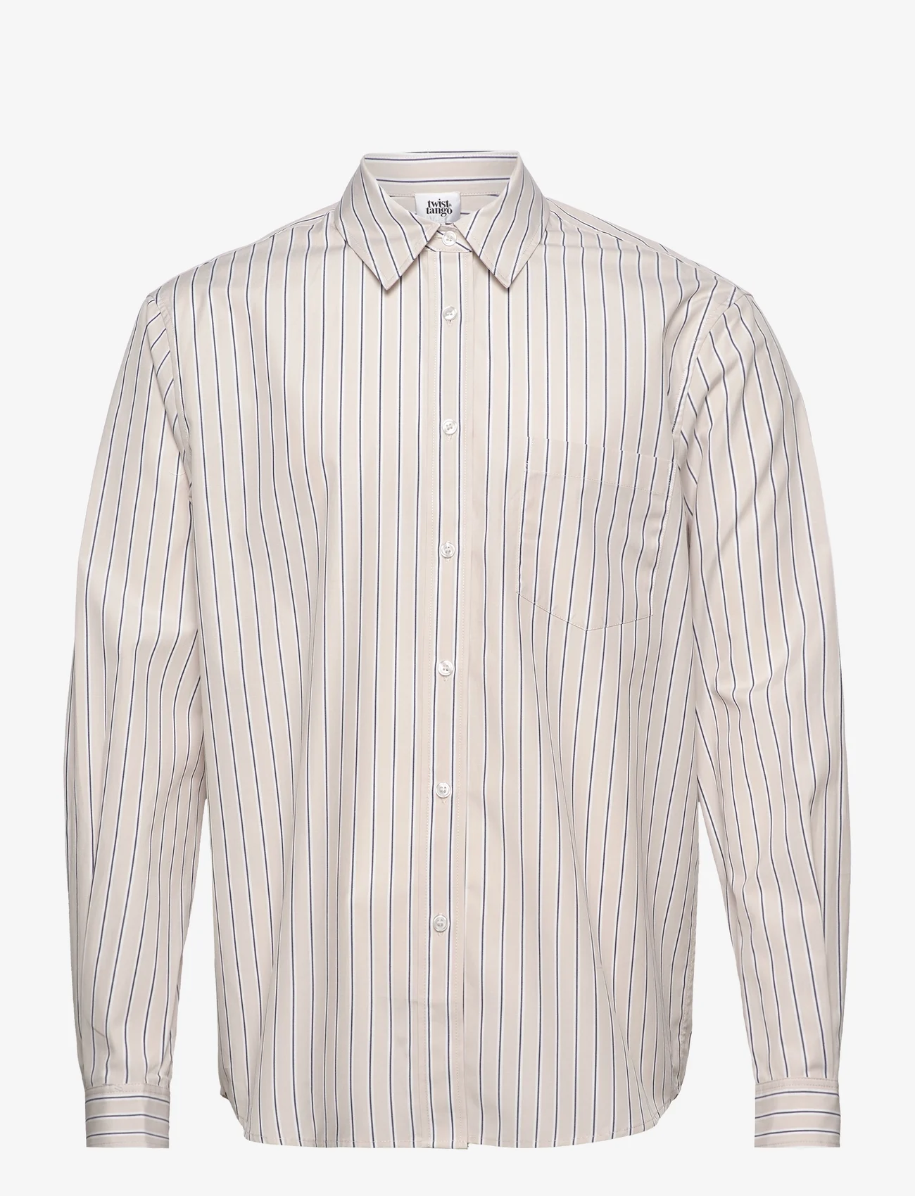 Twist & Tango - Peyton Shirt - long-sleeved shirts - beige stripe - 0