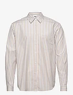 Peyton Shirt - BEIGE STRIPE