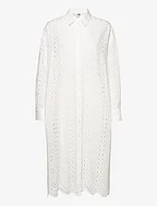 Fiona Shirt Dress - WHITE