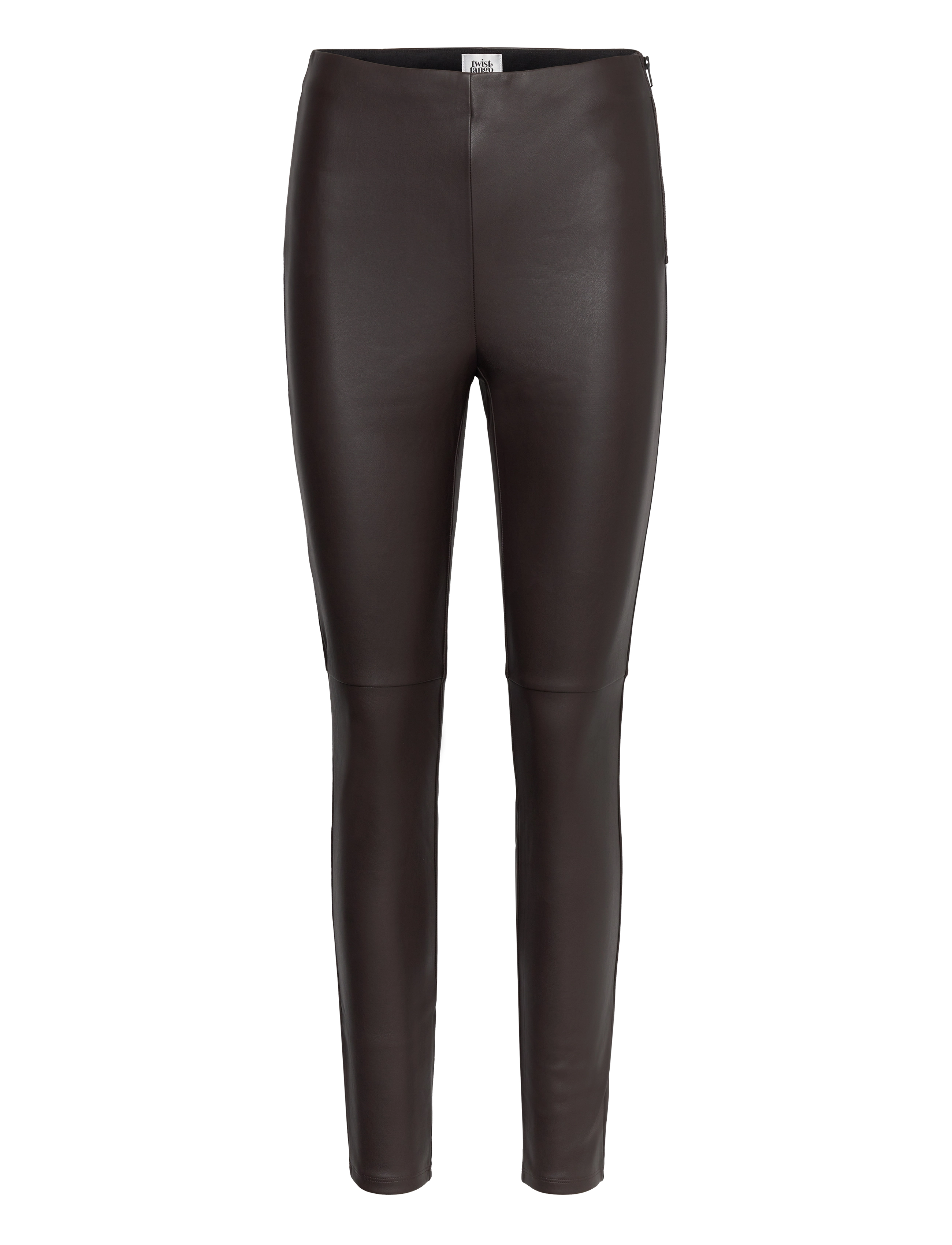 Twist & Tango - Arleen Trousers - leather trousers - dk hickory - 0