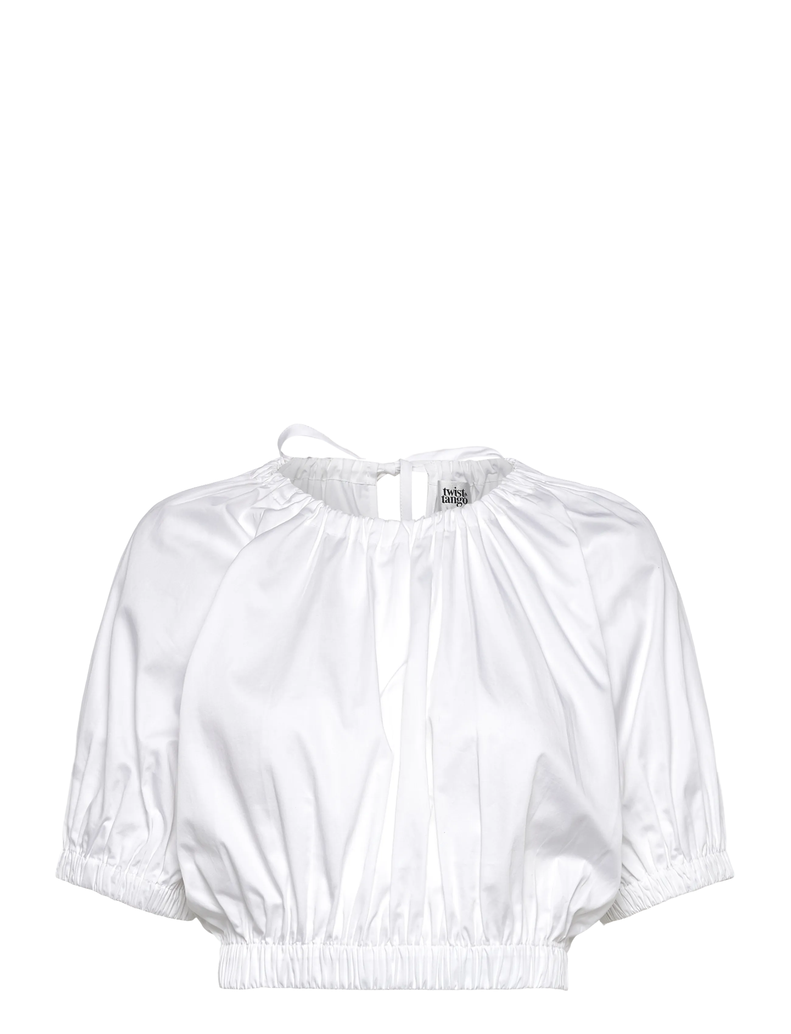 Twist & Tango Dirce Blouse - Kurzämlige Blusen - WHITE / white