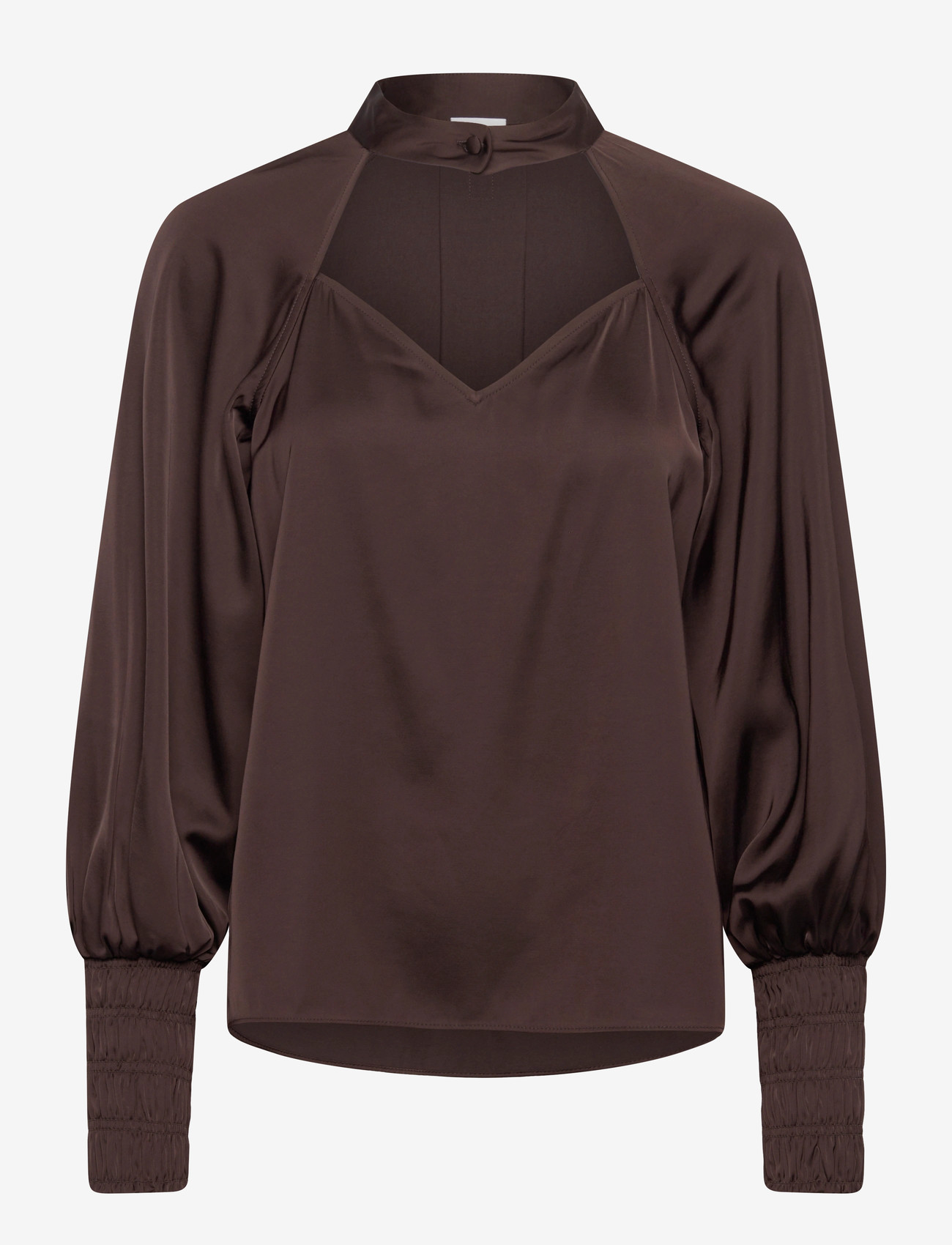 Twist & Tango - Beverley Blouse - pikkade varrukatega pluusid - coffee - 0