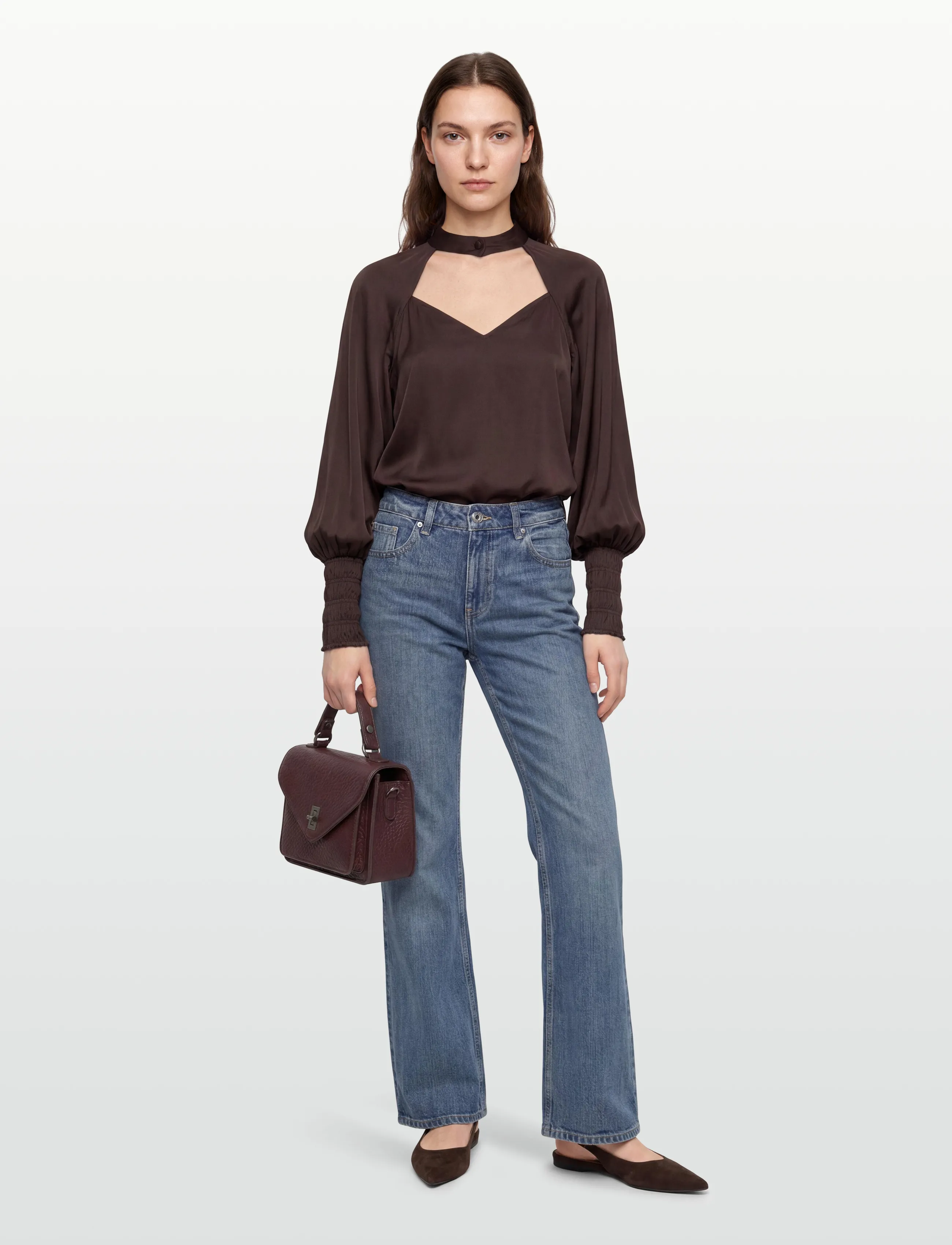 Twist & Tango Beverley Blouse, 36, Brown, Bluser > Langærmede, Dame